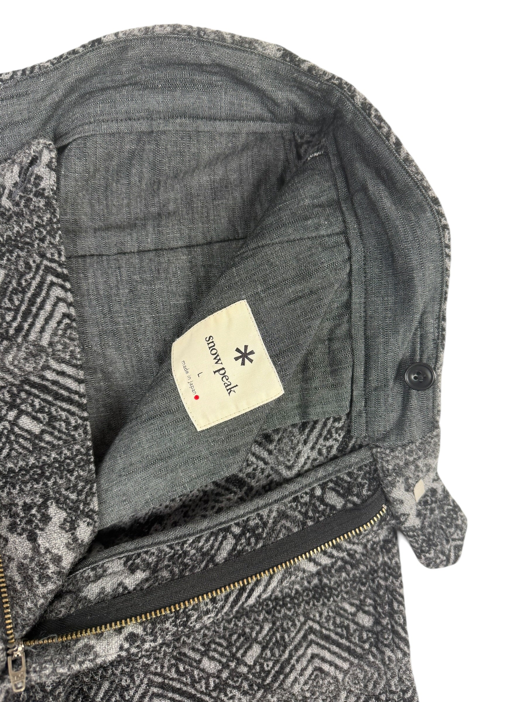 Snow Peak Pattern Wool Pants
