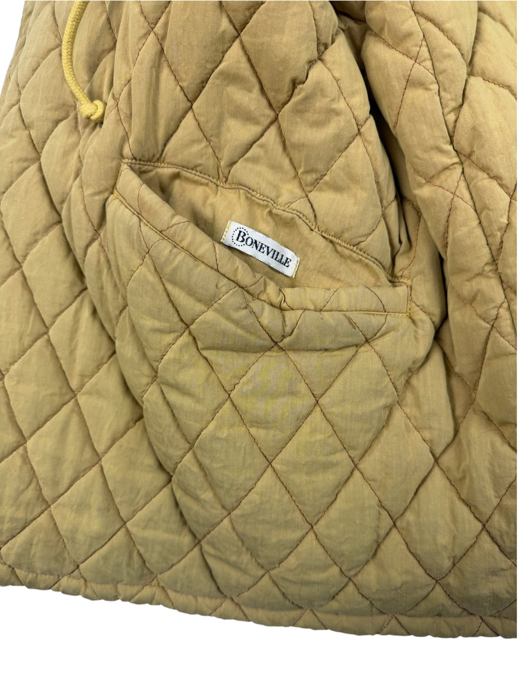 Boneville 80s Quilted Lined Reversible Long Field Jacket