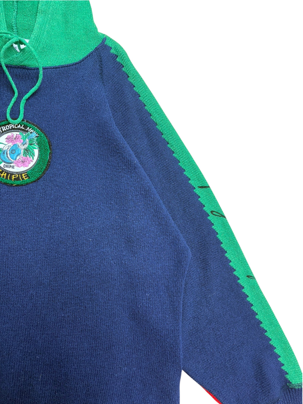 Chipie 90s 'Tropical Navy' Hooded Sweater