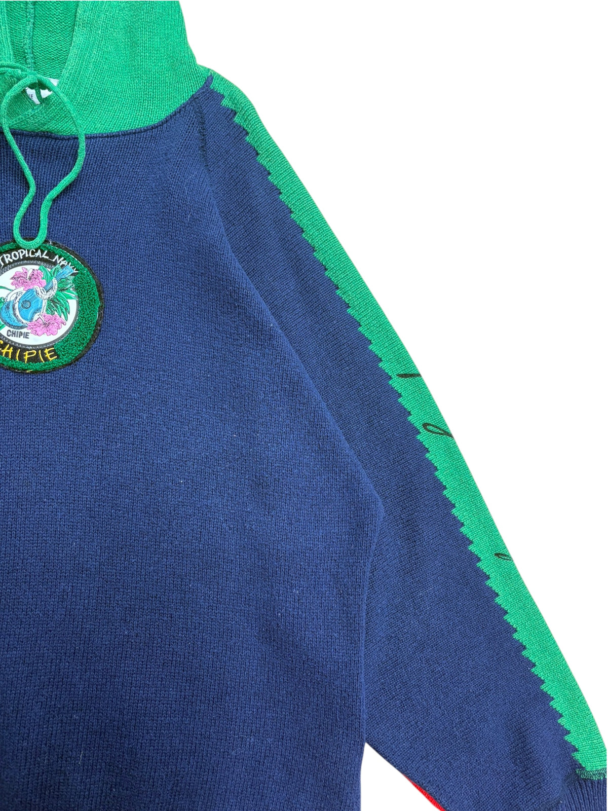 Chipie 90s 'Tropical Navy' Hooded Sweater