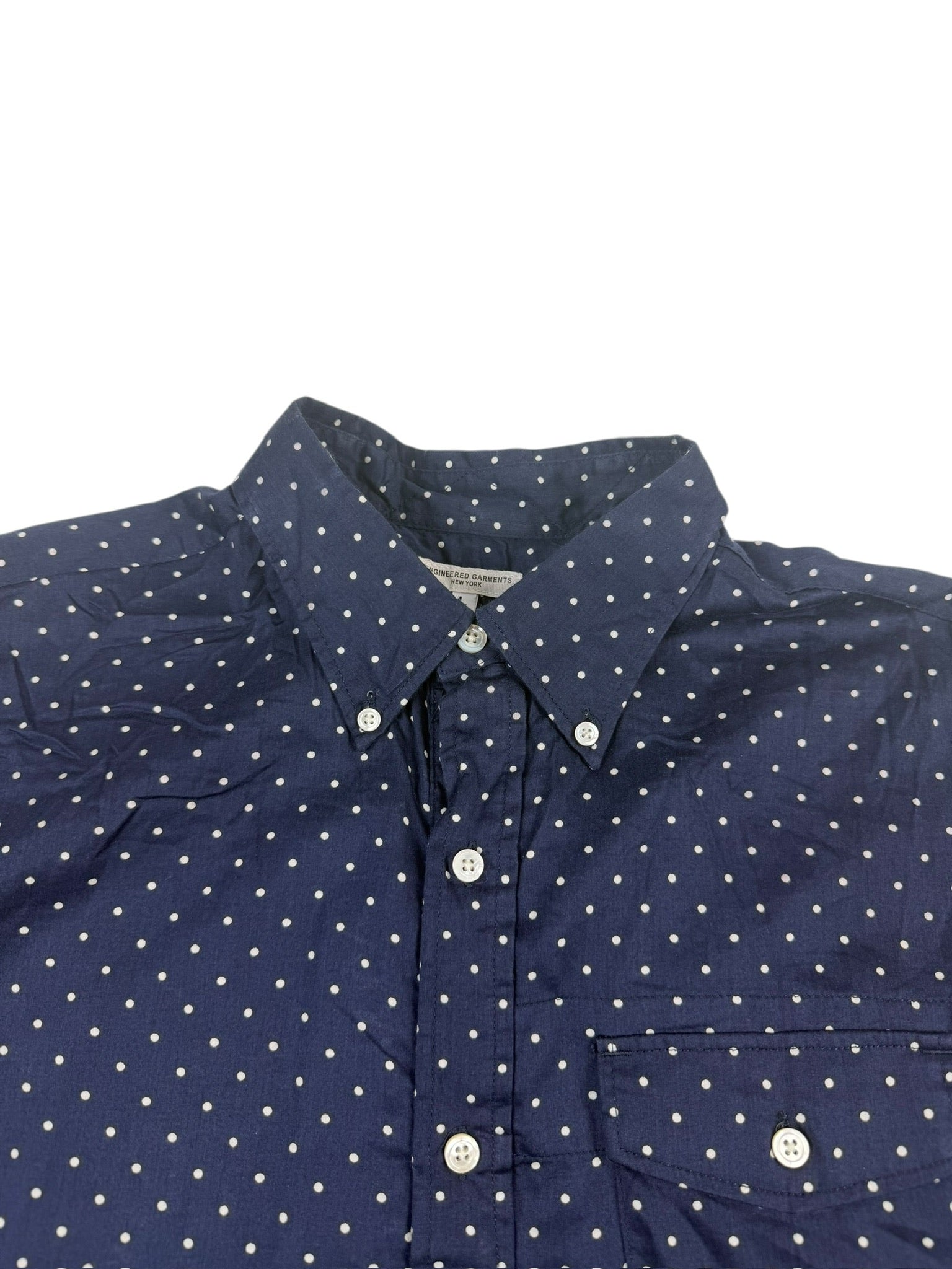 Engineered Garments Polka-Dot Short Sleeve Pullover Shirt