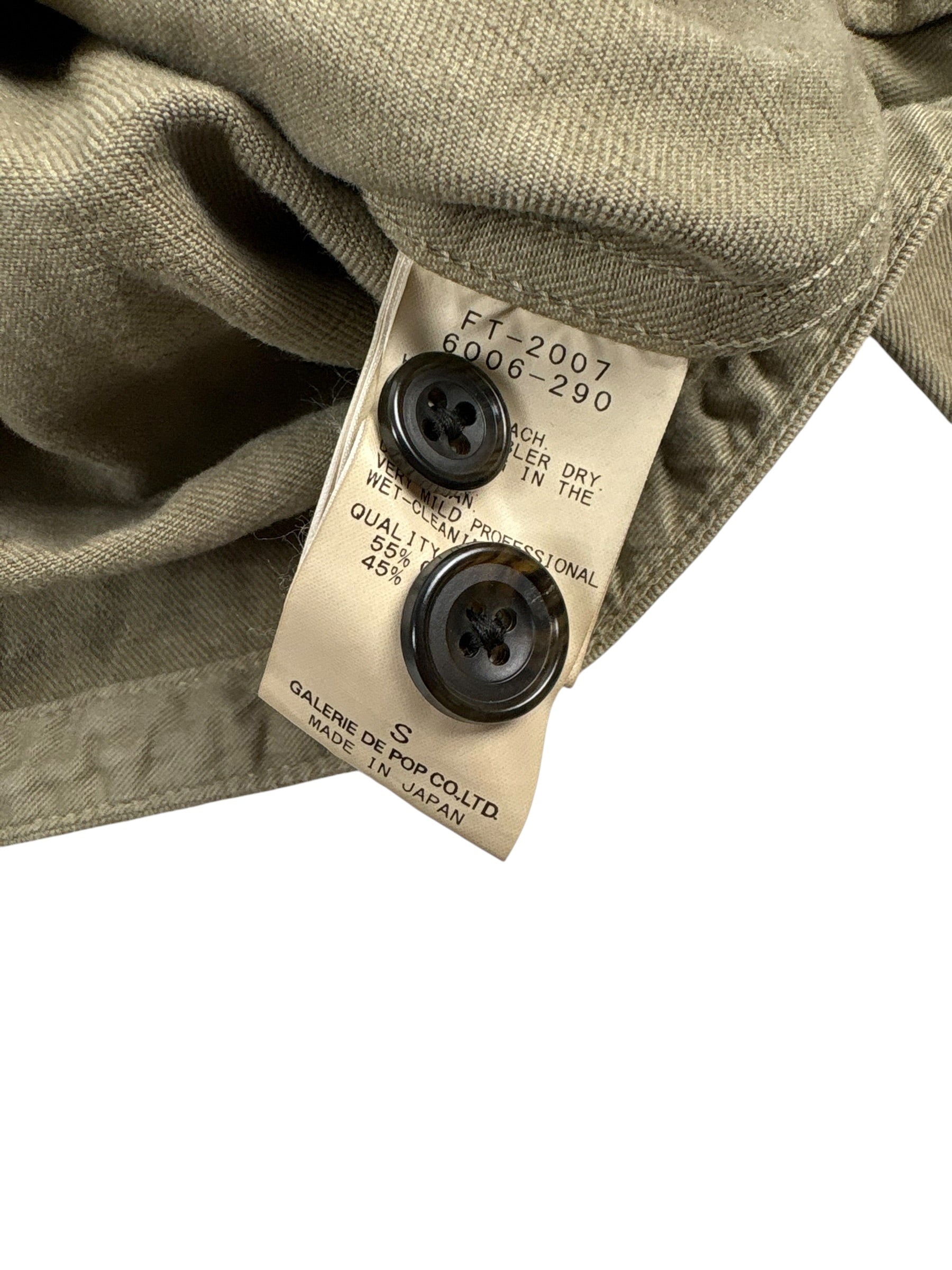 Sage De Cret Lawn Cloth Work Shirt Jacket