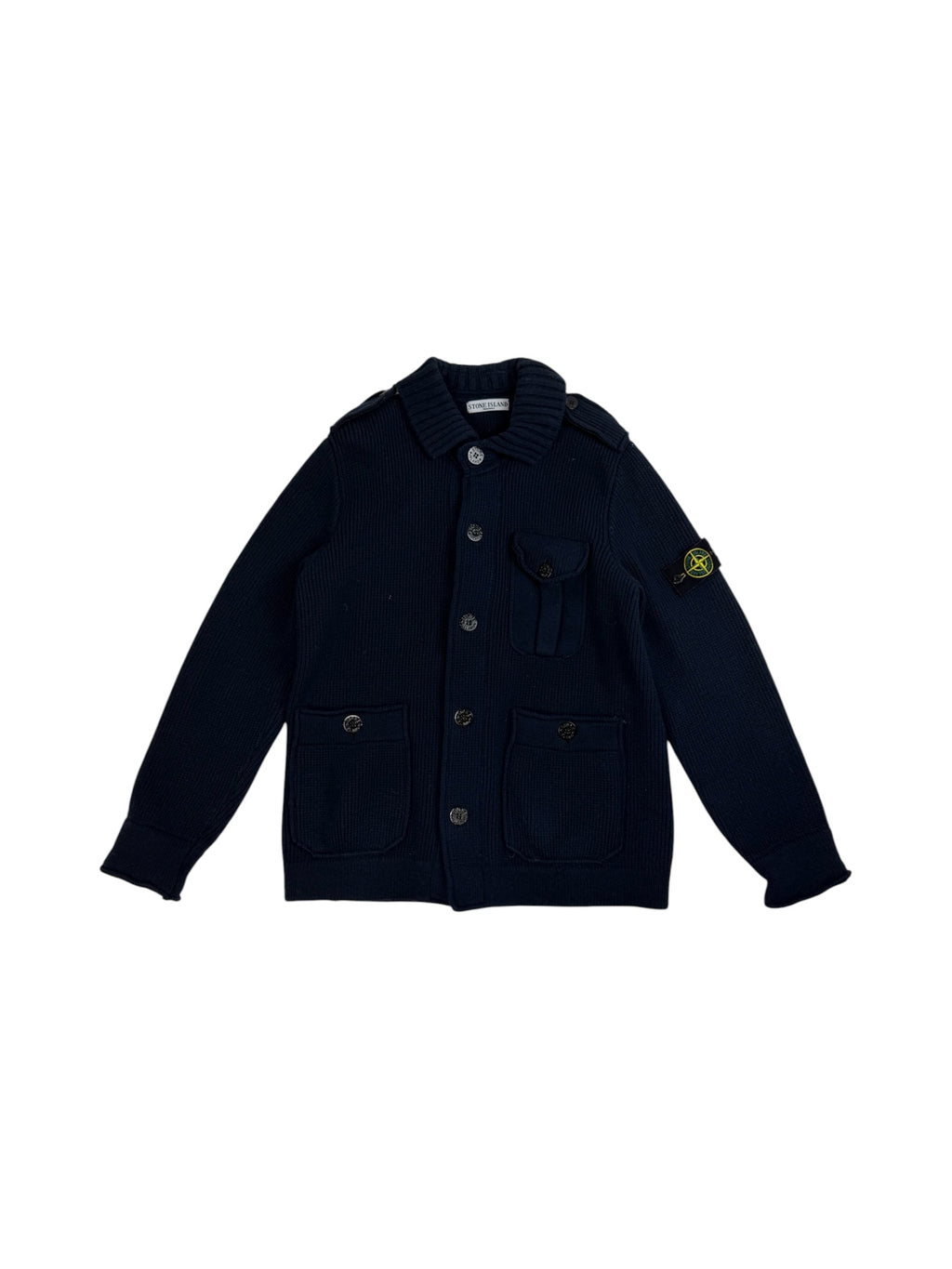 Stone Island Multi-Pocket Wool Knit Field Jacket