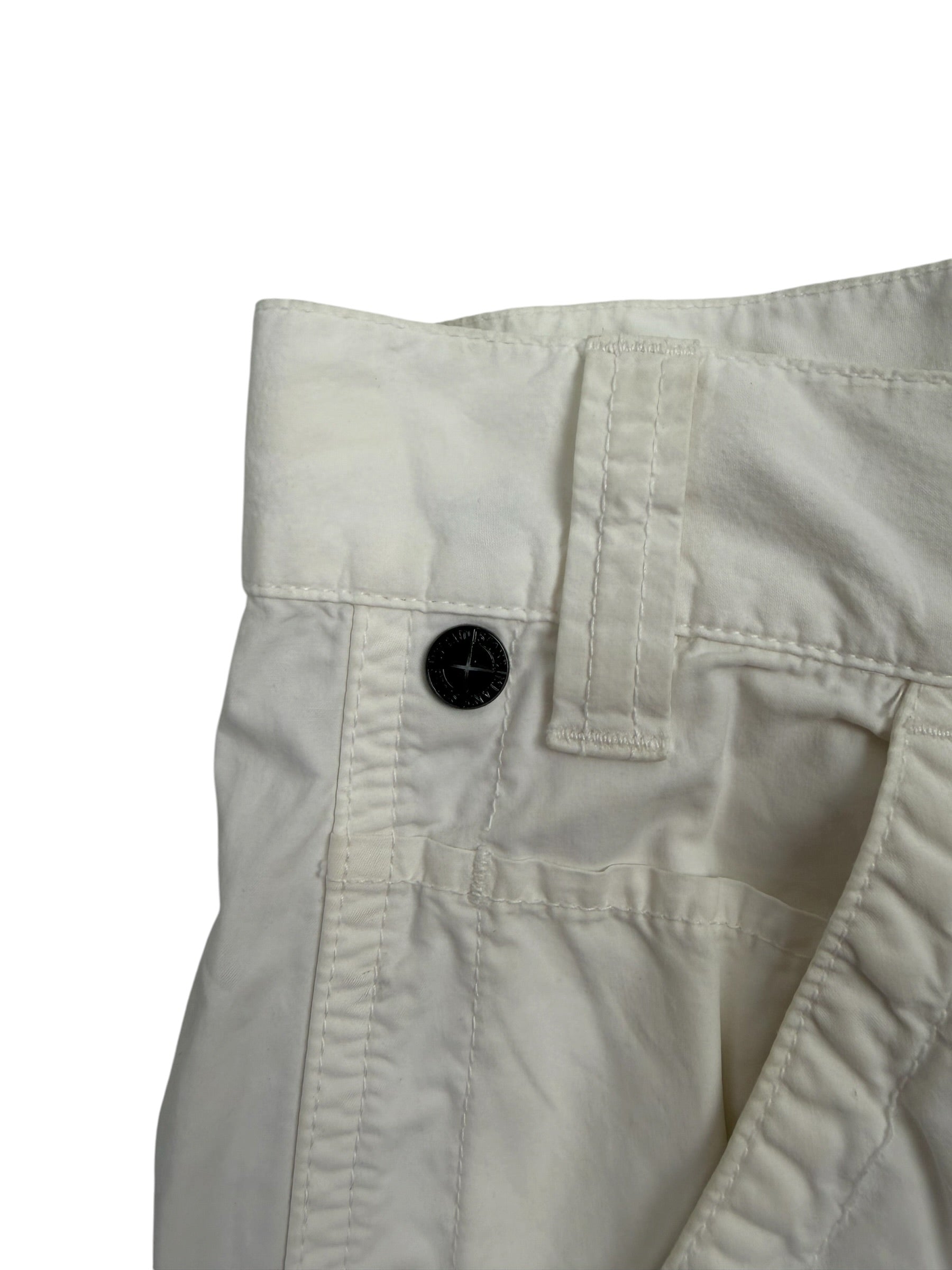 Stone Island SS00 White Shorts