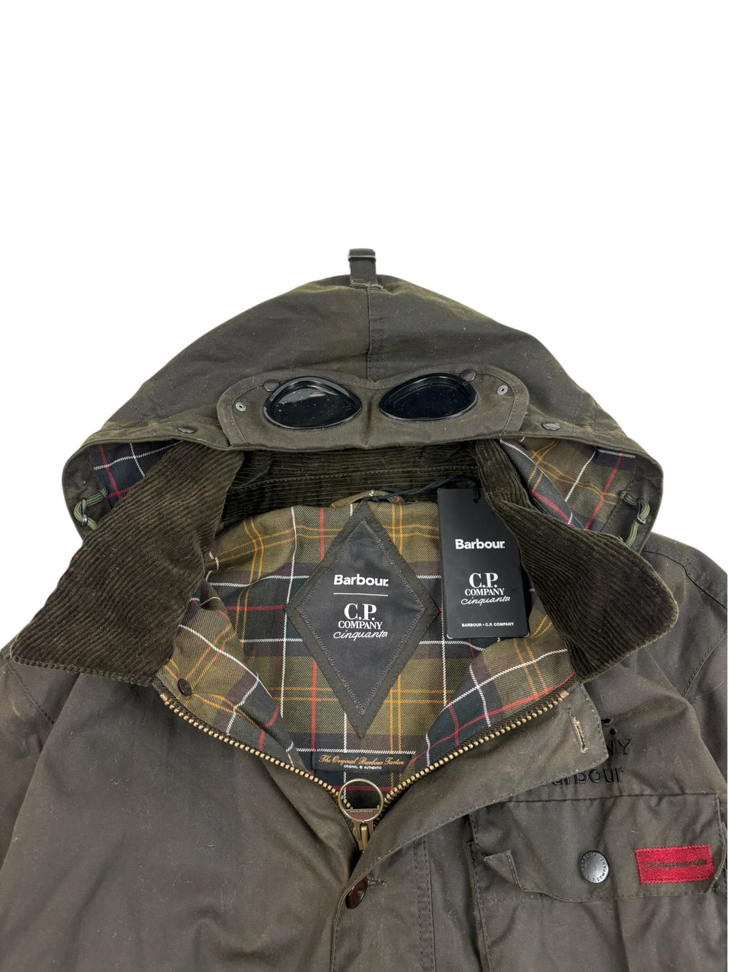 Barbour x C.P. Company Creel Waxed Goggle Jacket
