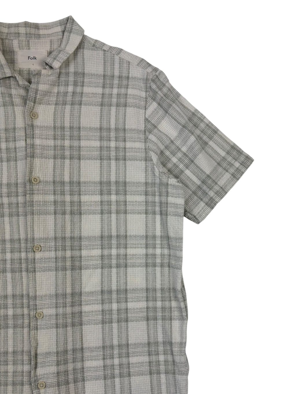 Folk Checkered Soft Collar Shirt