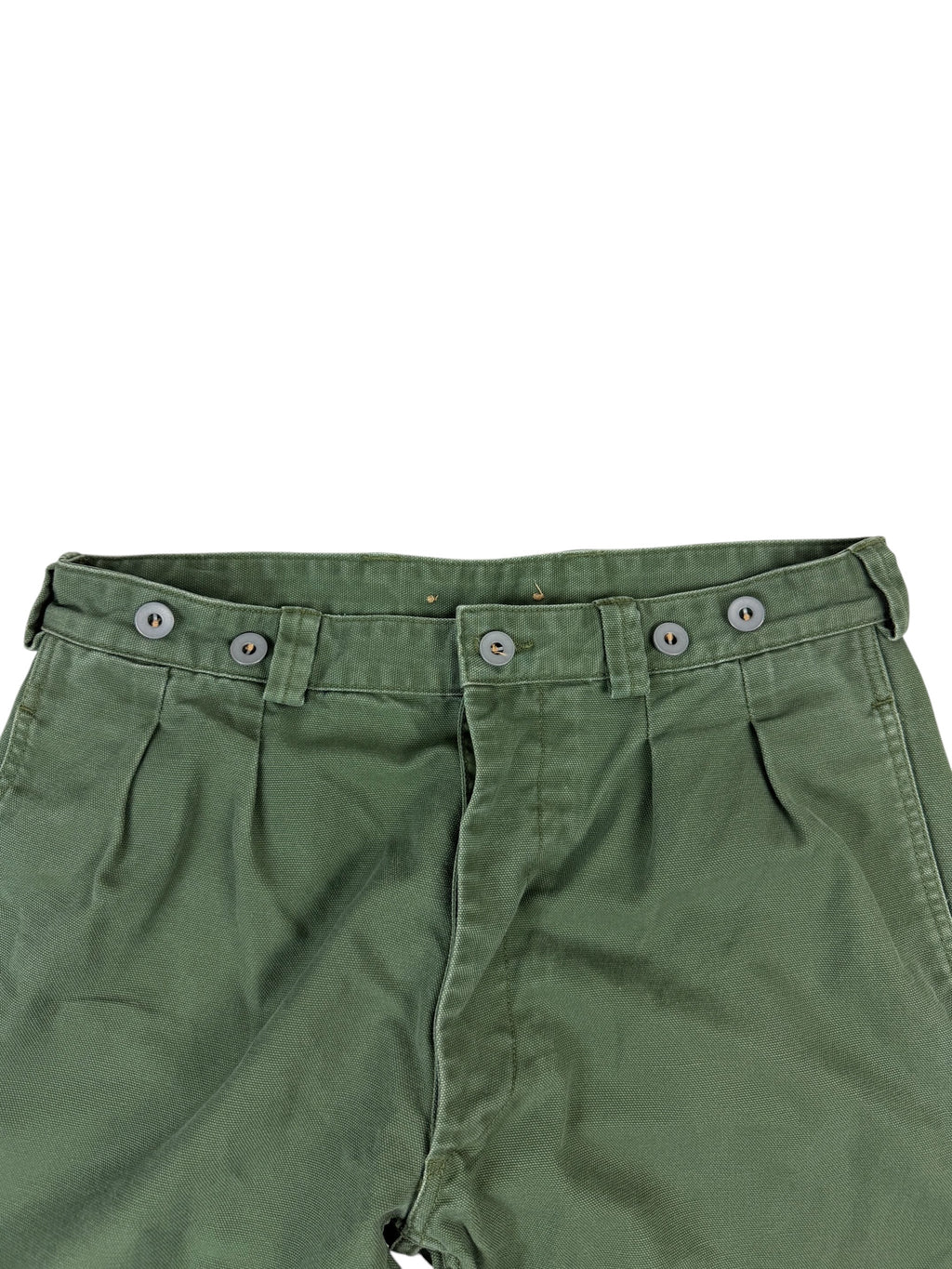 Nigel Cabourn Lybro Green Pleated Work Trousers