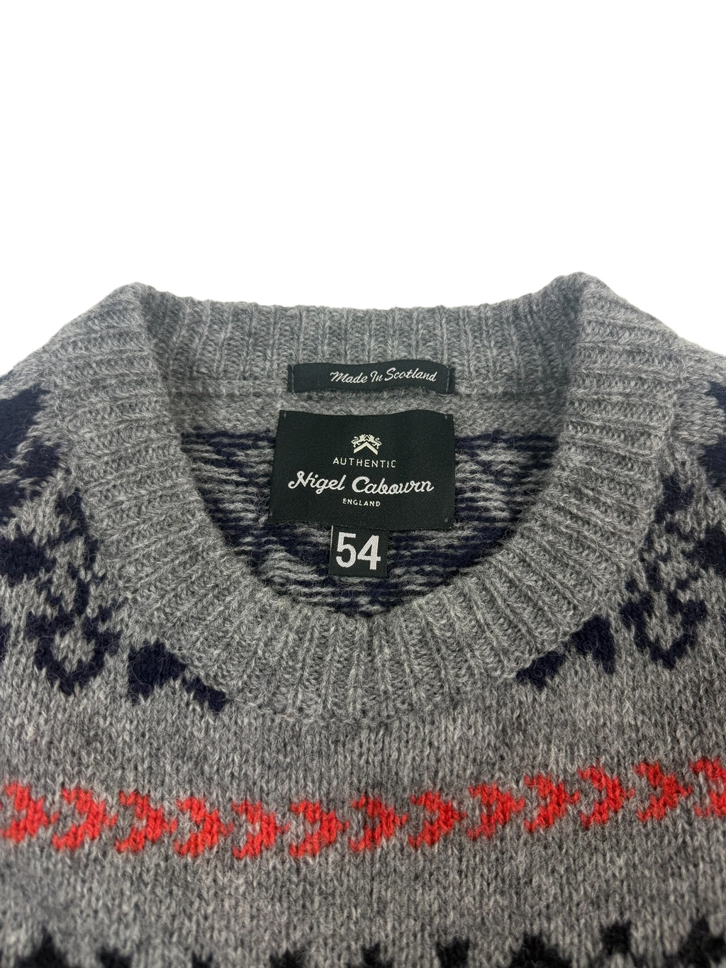 Nigel Cabourn Authentic Fair Isle Knit Sweater