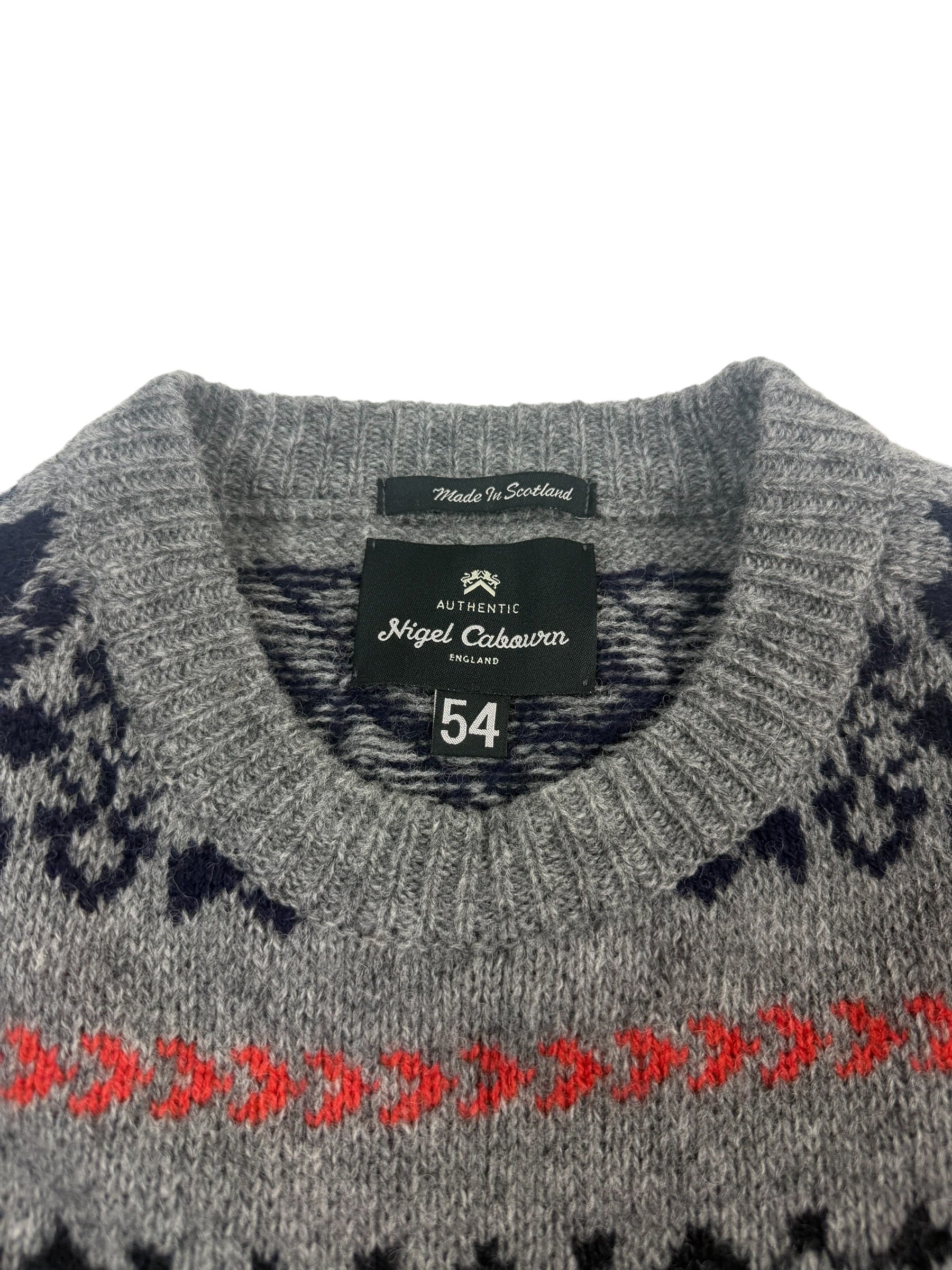 Nigel Cabourn Authentic Fair Isle Knit Sweater