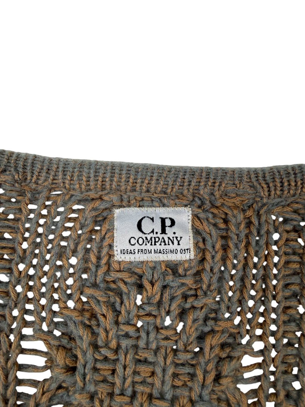 C.P. Company 80s V-Neck Cable Knit Sweater