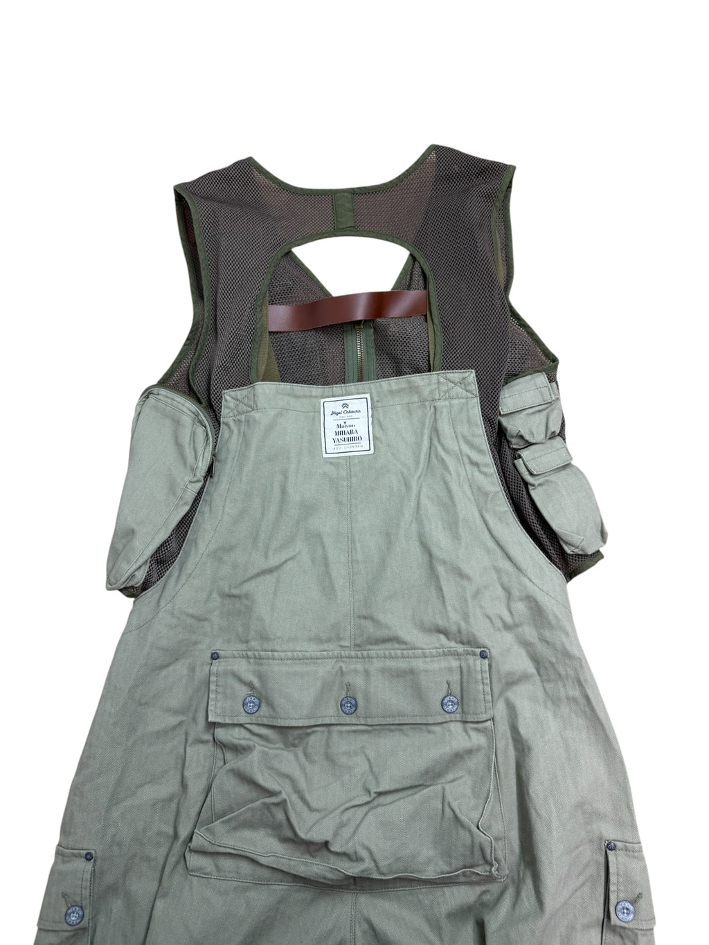 Nigel Cabourn x Maison Mihara Yasuhiro Fisherman Vest Dungarees