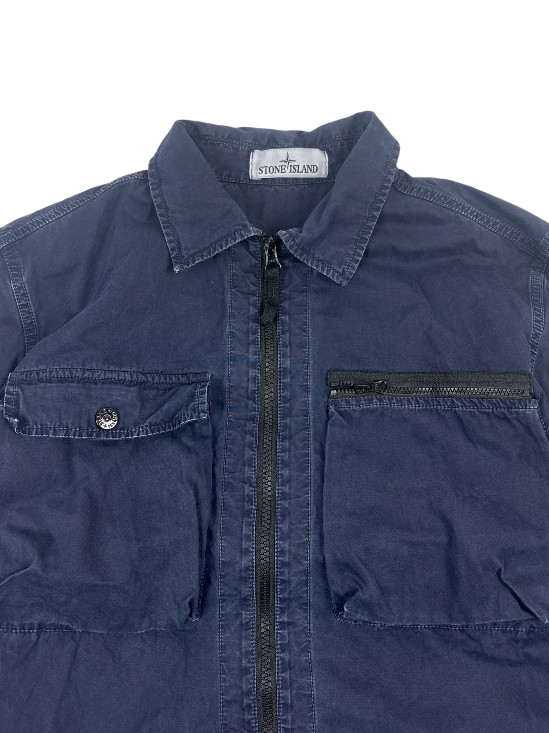 Stone Island SS17 Garment Dyed Tela Utility Overshirt