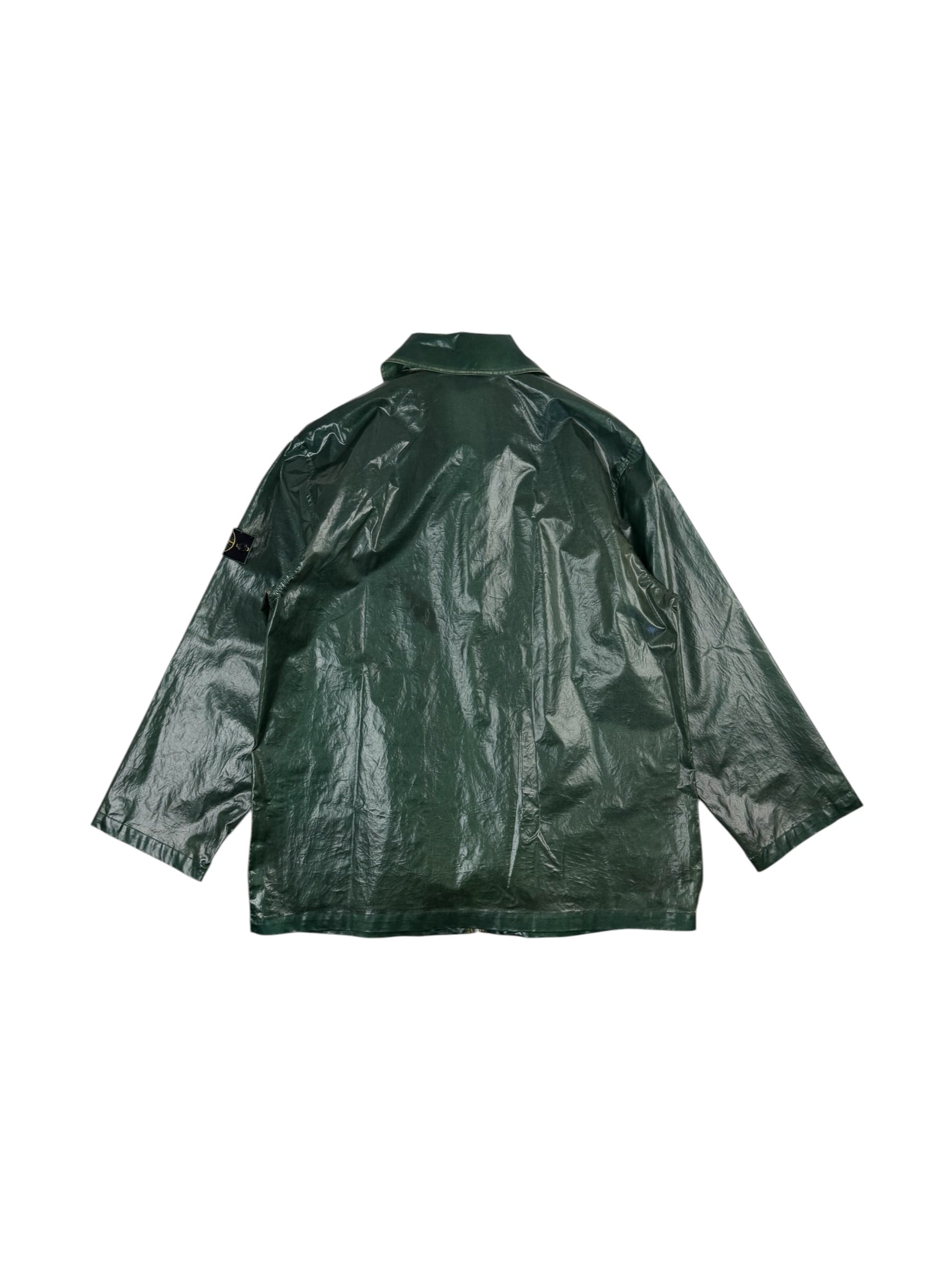 Stone Island 1990 Glazed Silk Trench Coat