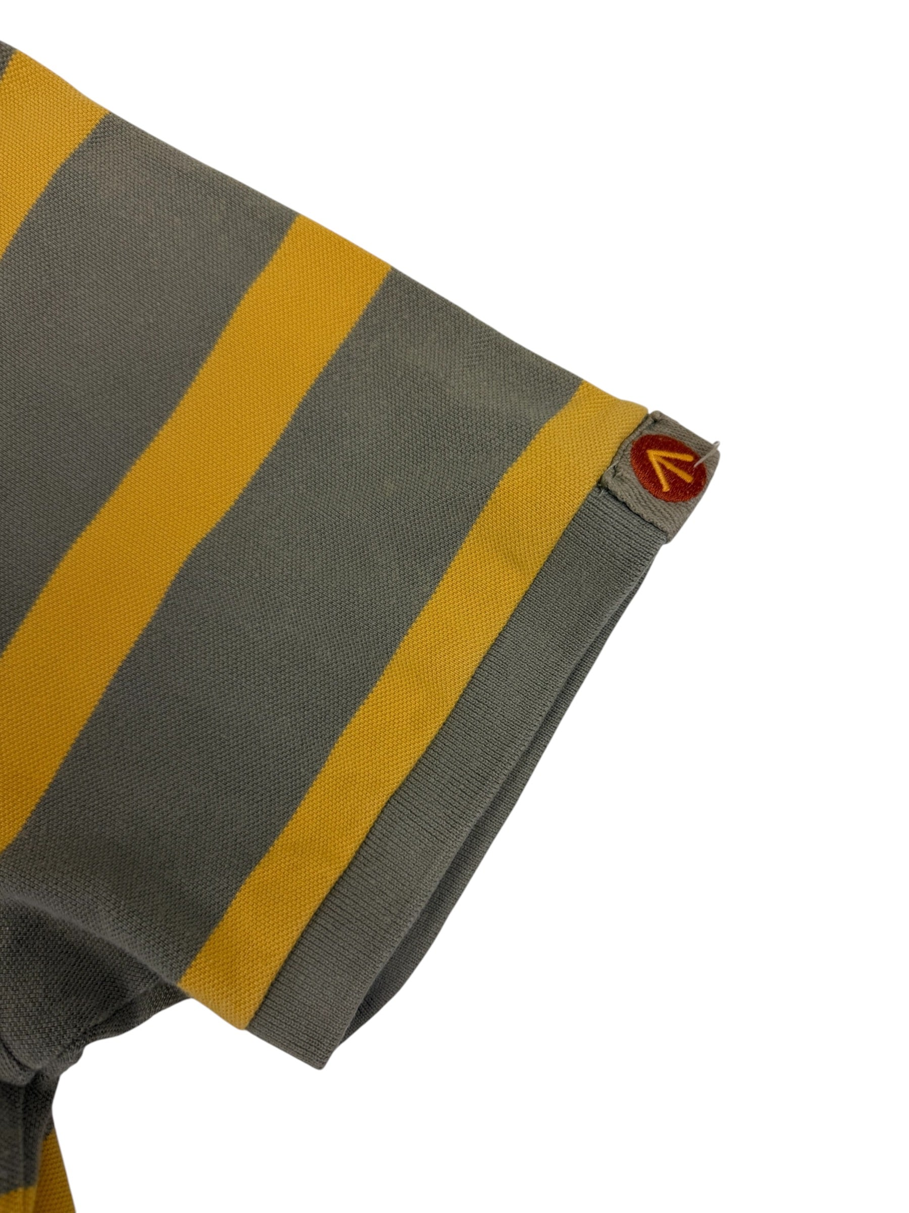 Nigel Cabourn 2000s Utility Striped Polo Shirt