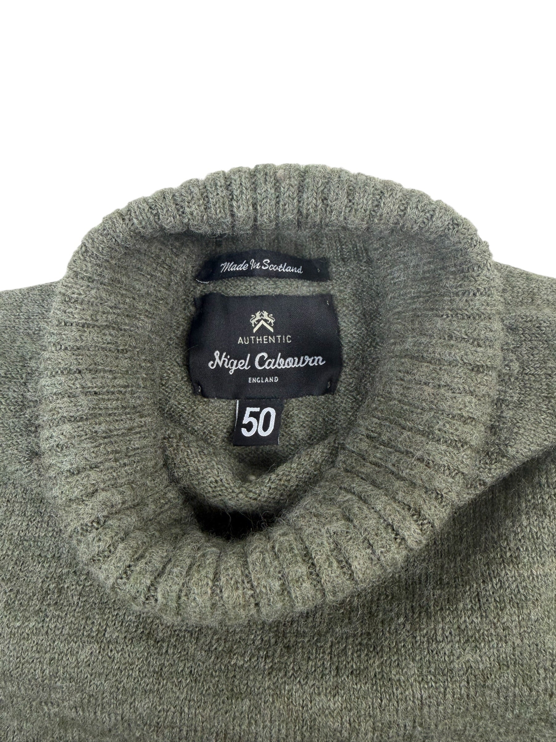 Nigel Cabourn Authentic Wool Roll Neck Knit