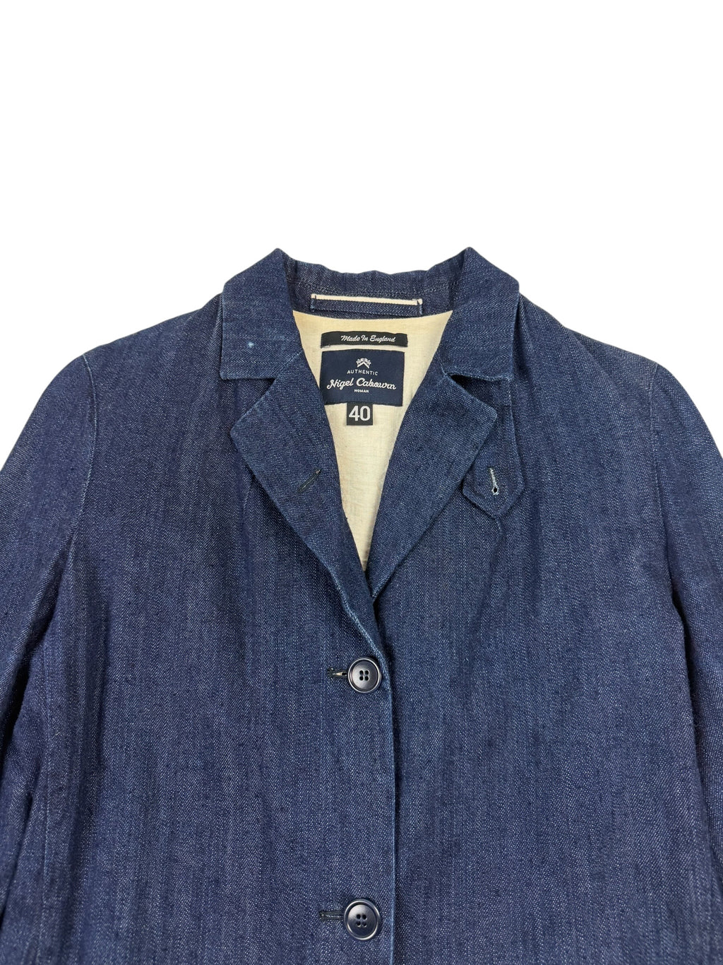 Nigel Cabourn Authentic Women Denim Long Blazer