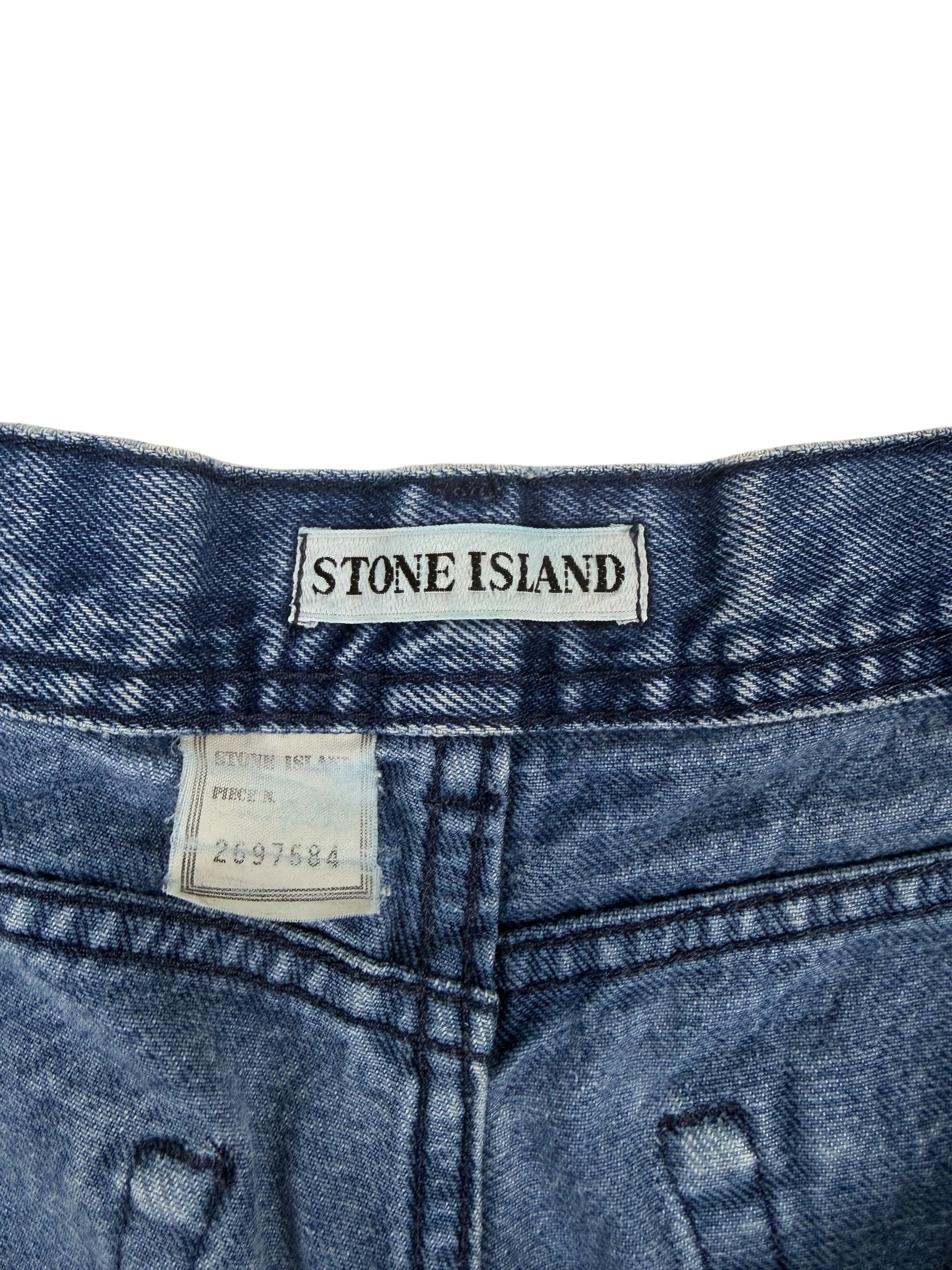 Stone Island 90s Stonewash Patch Jeans