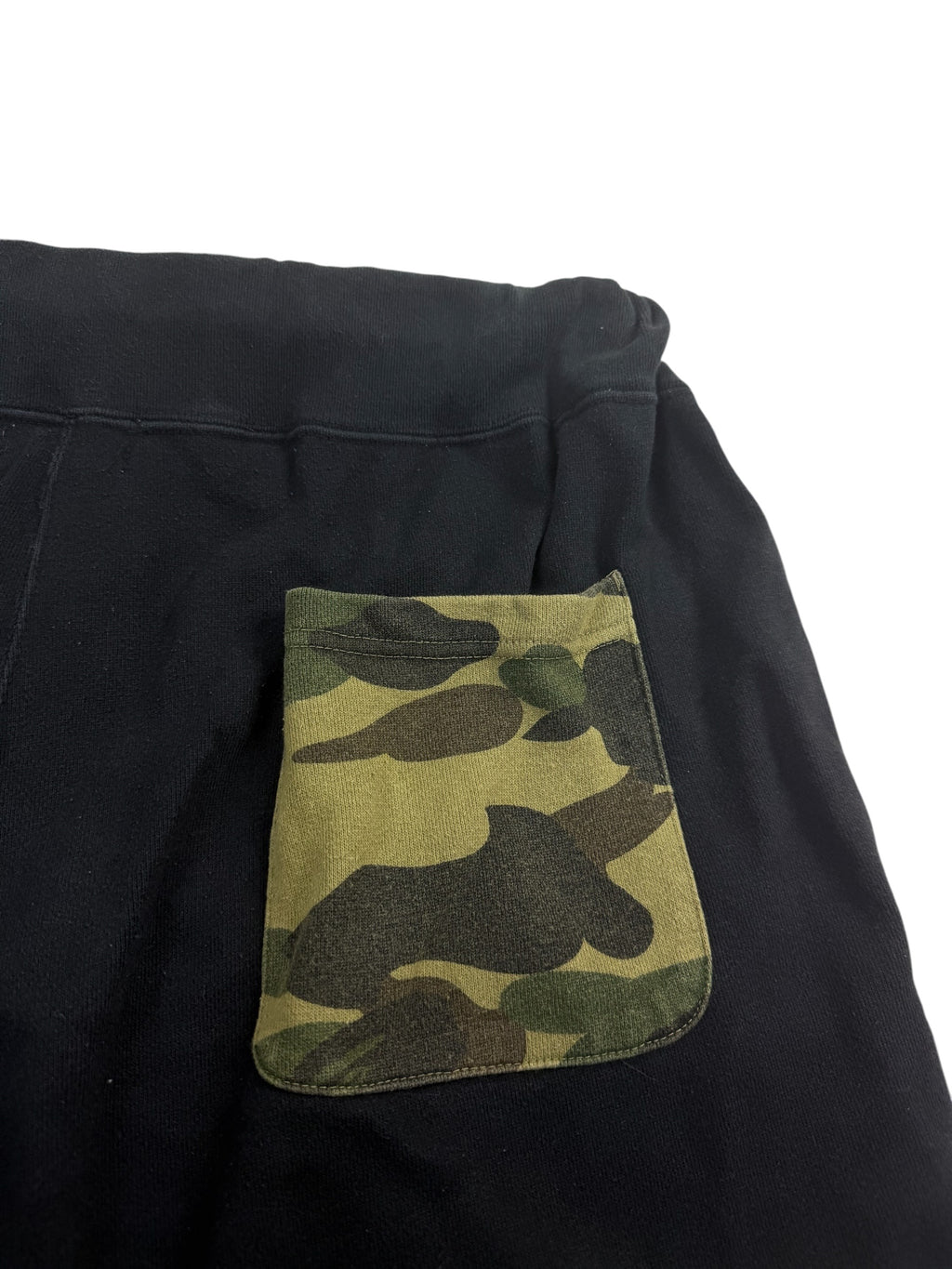 A Bathing Ape Black Shark Sweat Shorts