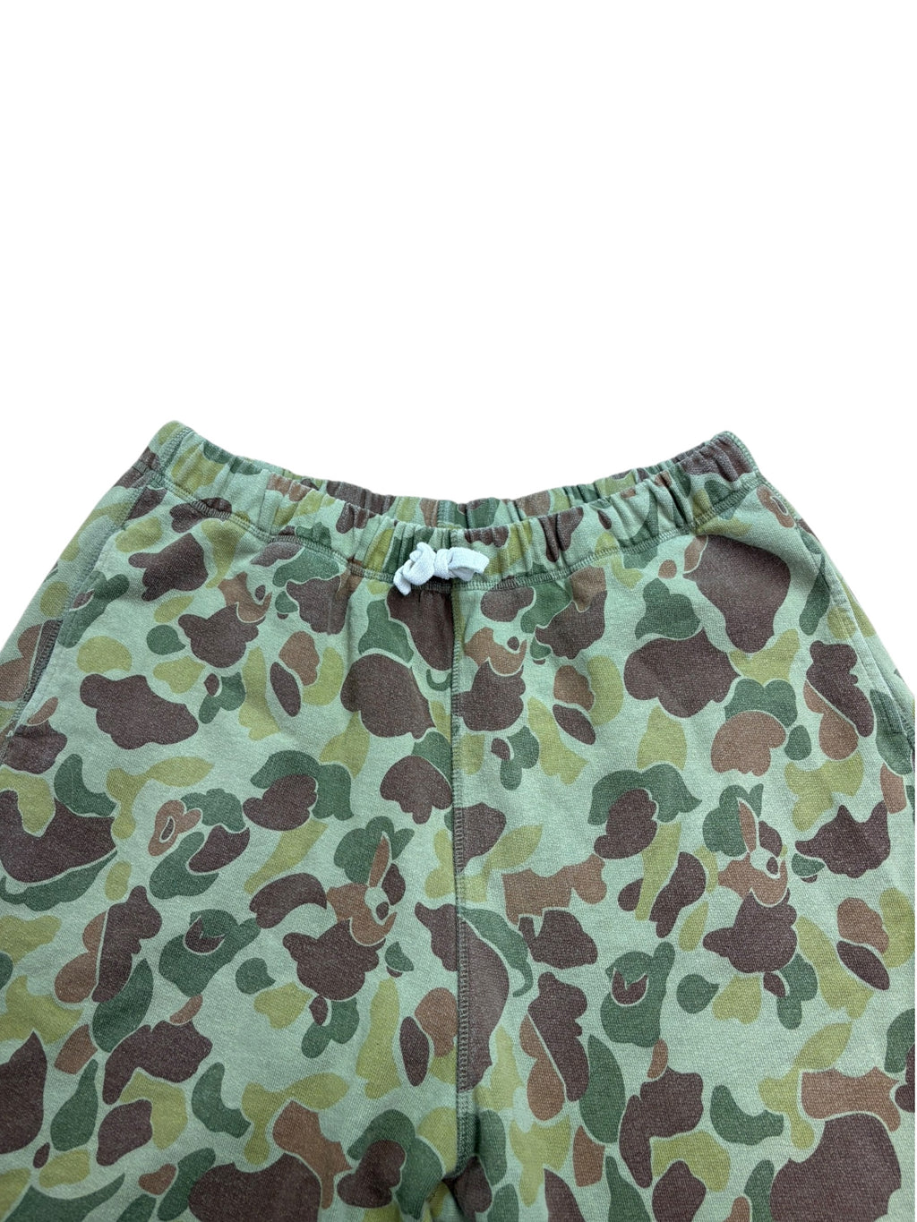 Nigel Cabourn Army Gym US Camo Drawstring Sweat Shorts
