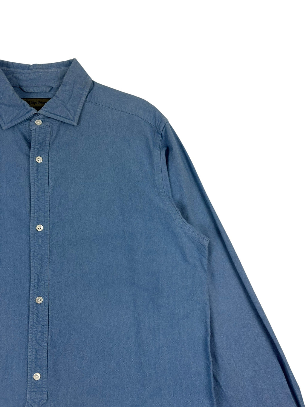 Nigel Cabourn Mainline Blue British Officers Shirt