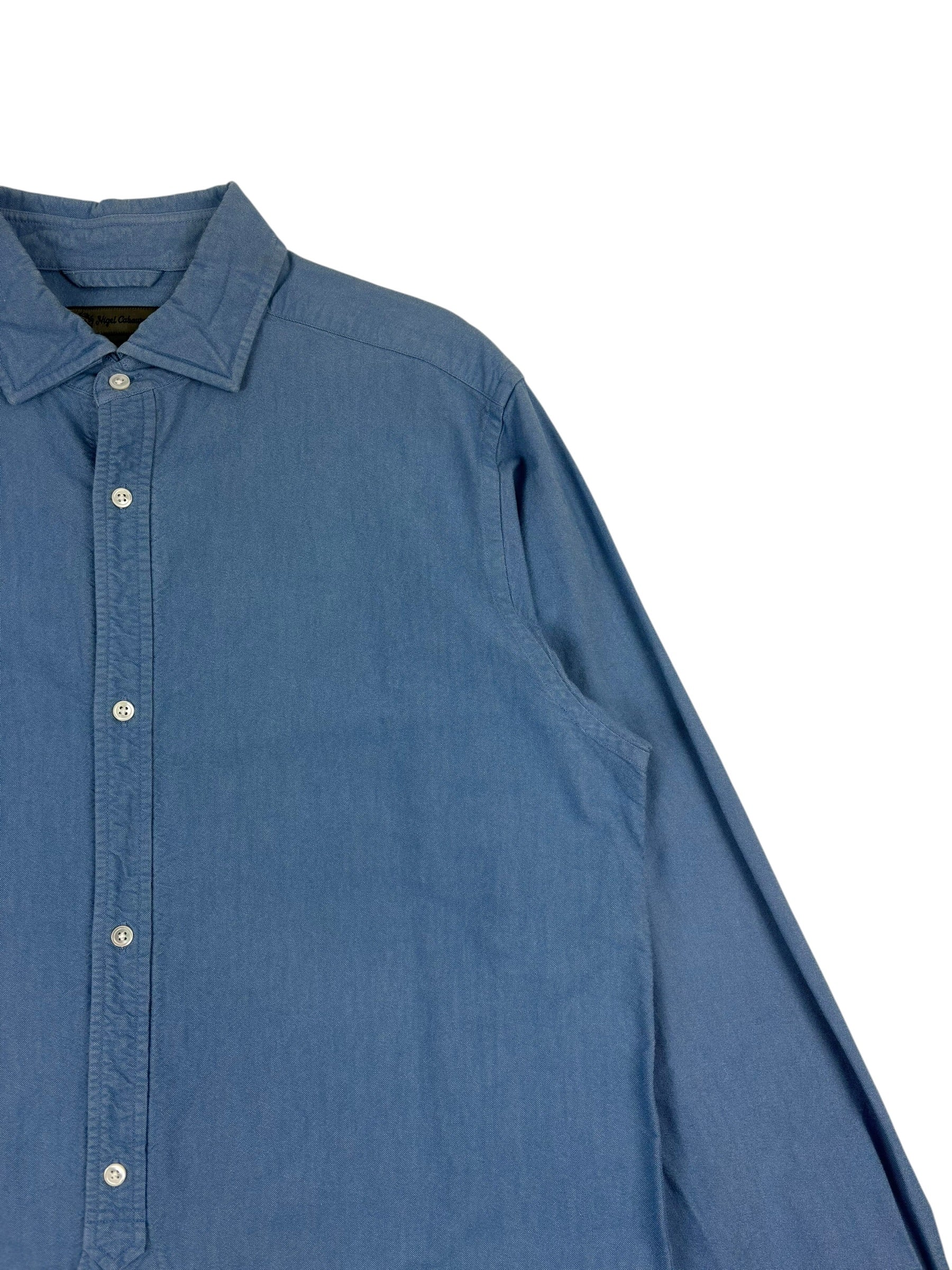 Nigel Cabourn Mainline Blue British Officers Shirt