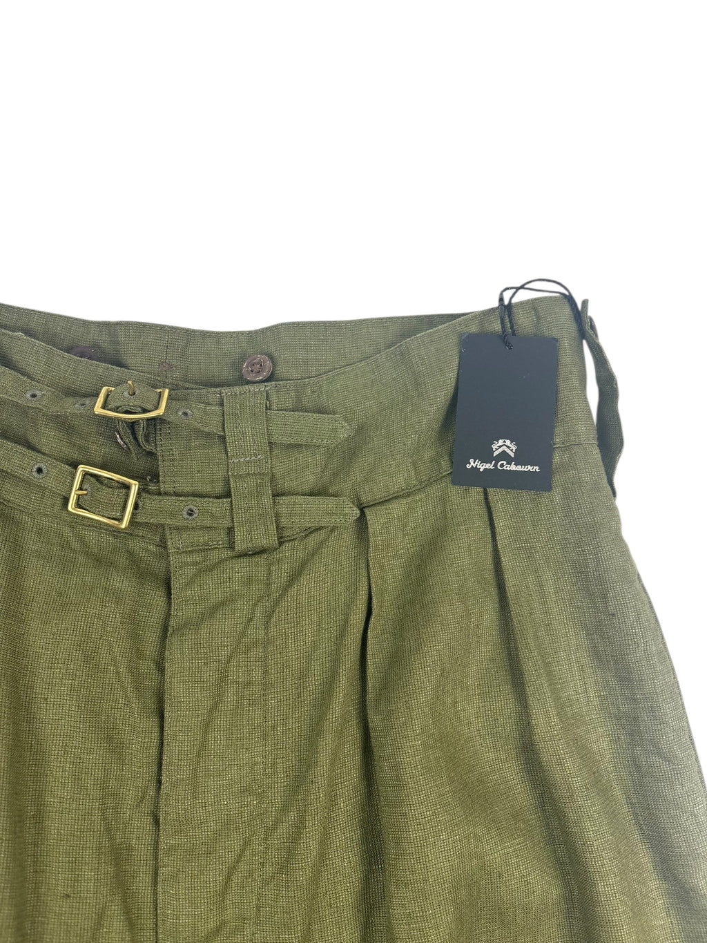Nigel Cabourn Mainline Field Linen Basket Pant