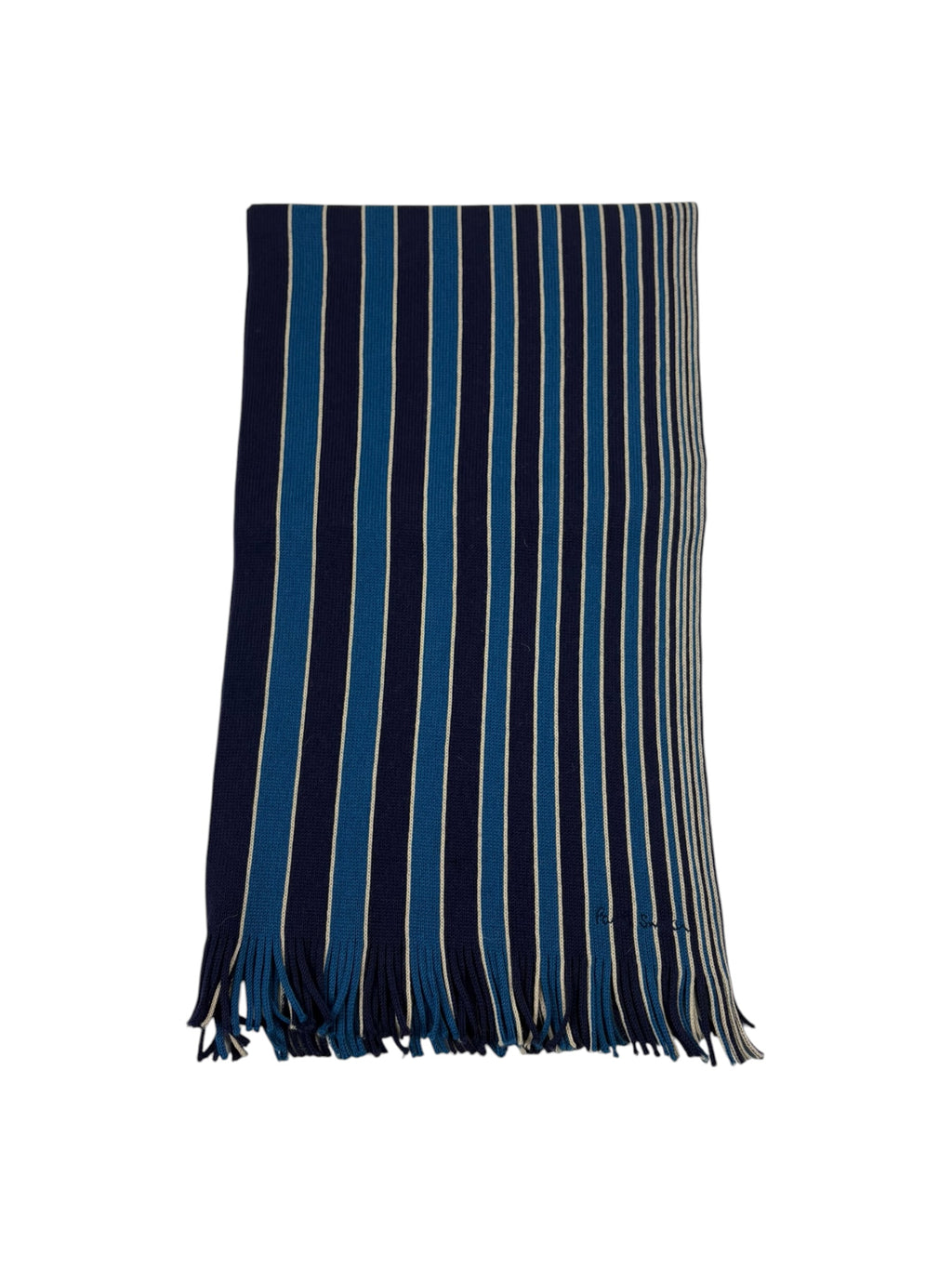 Paul Smith Tonal Stripe Wool Scarf