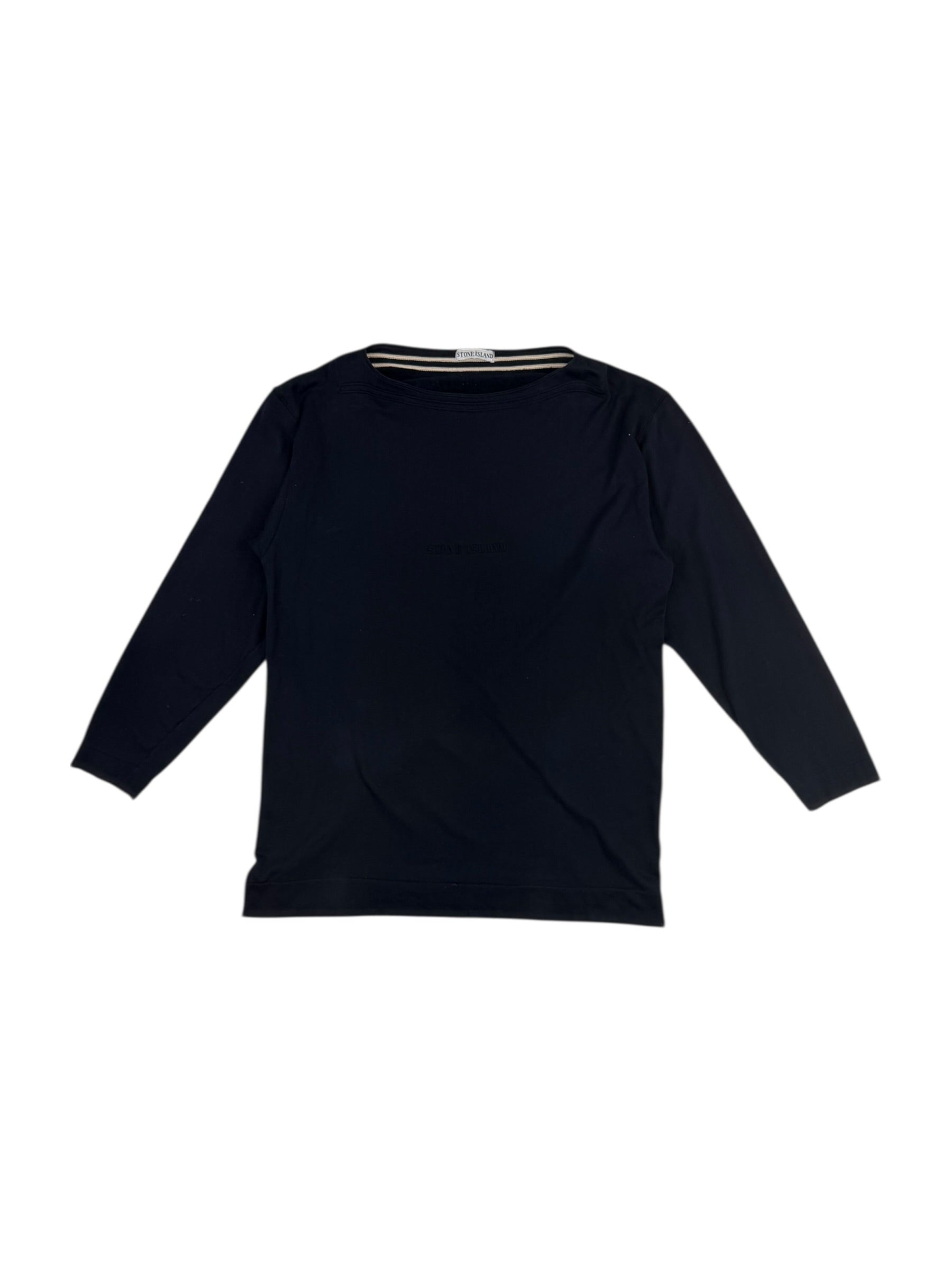 Stone Island SS89 Boat Neck Spell Out Sweater