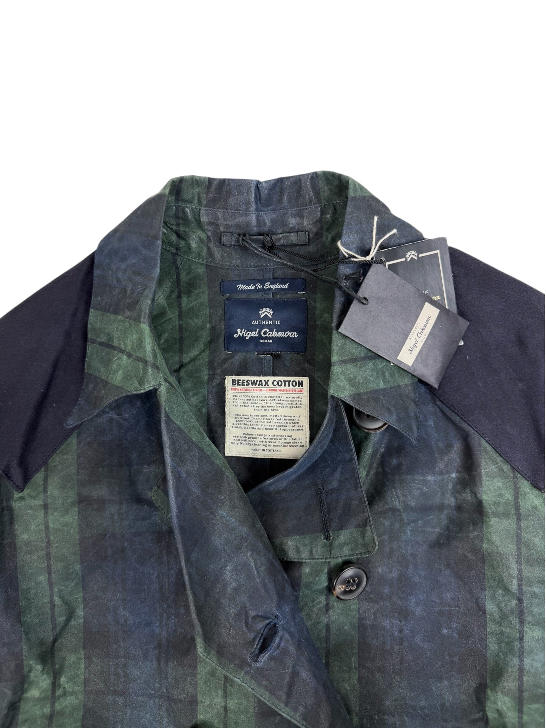 Nigel Cabourn Authentic Tartan Waxed Trench Coat
