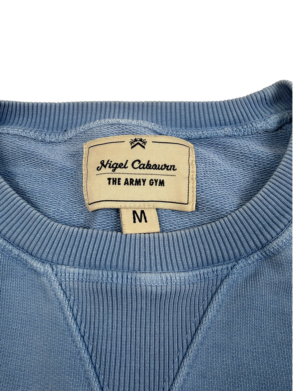 Nigel Cabourn Army Gym Embroidered Globe Sweatshirt