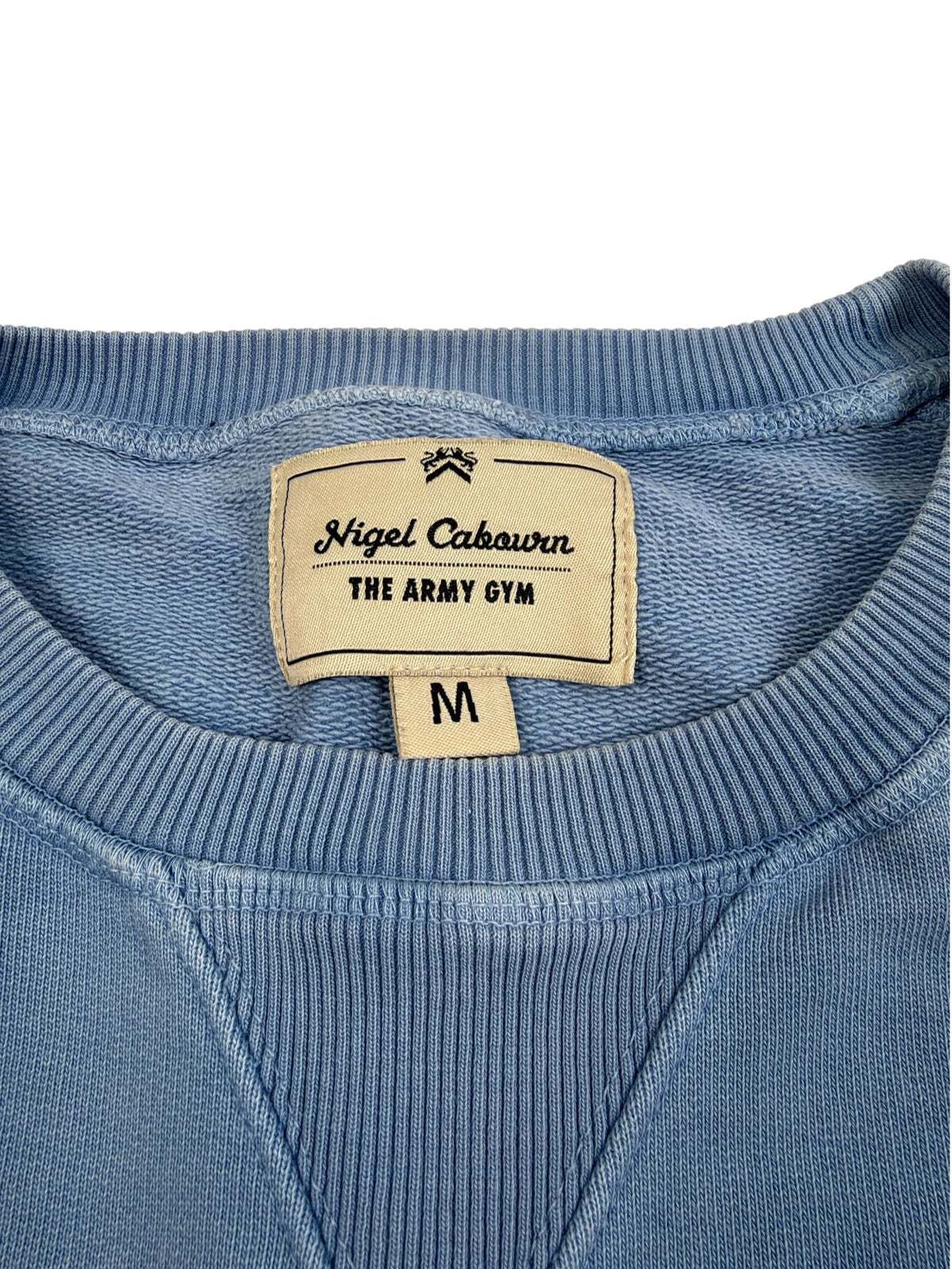 Nigel Cabourn Army Gym Embroidered Globe Sweatshirt