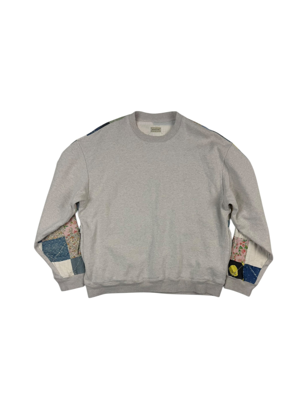 Kapital Quilted Patchwork 2-Tone Sweatshirt