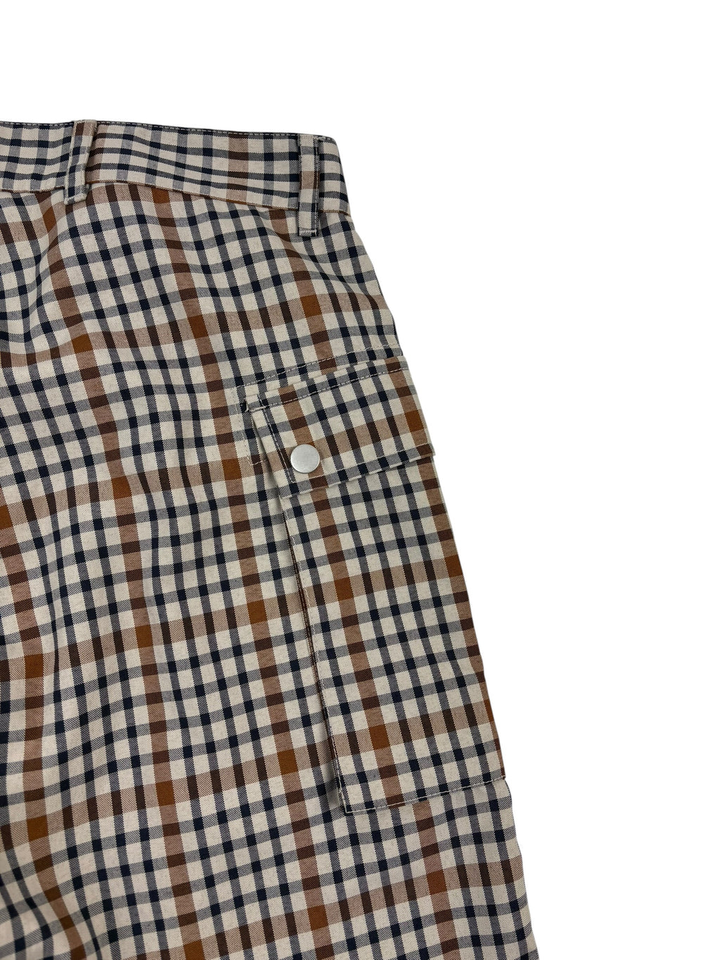 Nigel Cabourn Stone Check-4 Tool Shorts