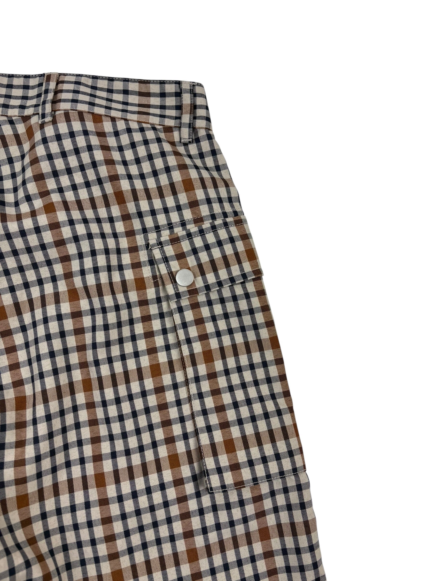 Nigel Cabourn Stone Check-4 Tool Shorts