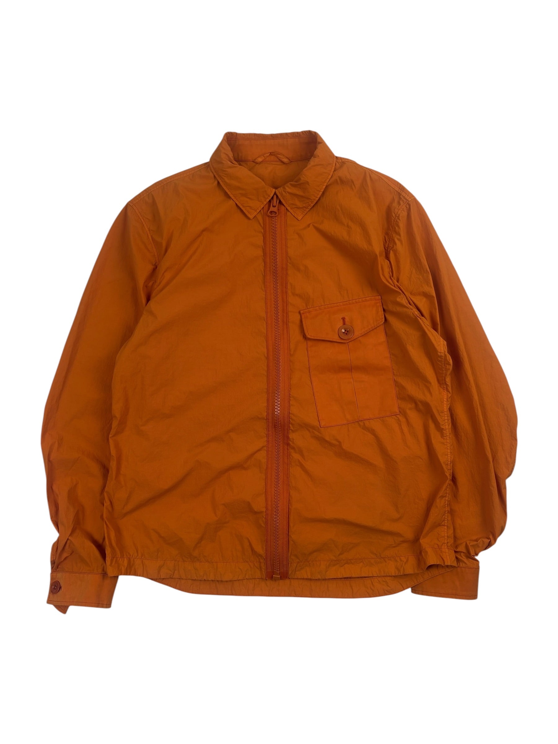 Ten C Garment Dyed Pocket Zip-Up Shirt Jacket