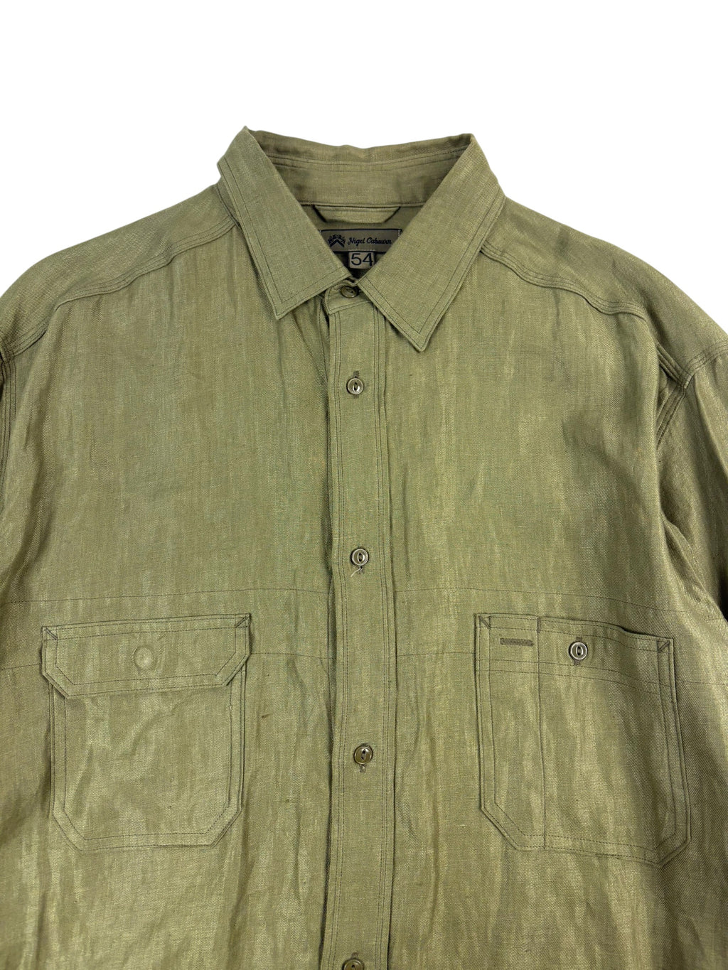 Nigel Cabourn Mainline Linen Military Shirt