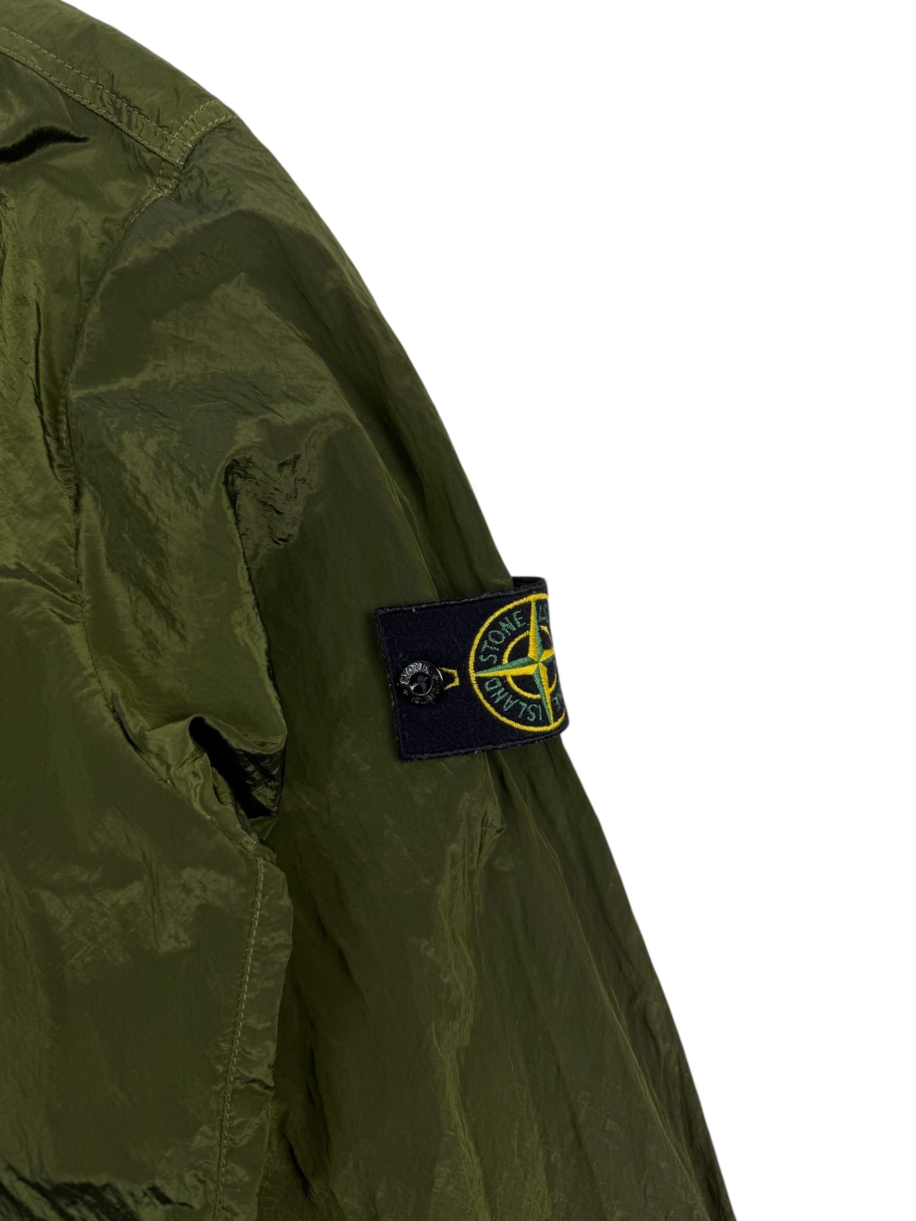Stone Island AW17 Green Nylon Metal Shimmer Overshirt