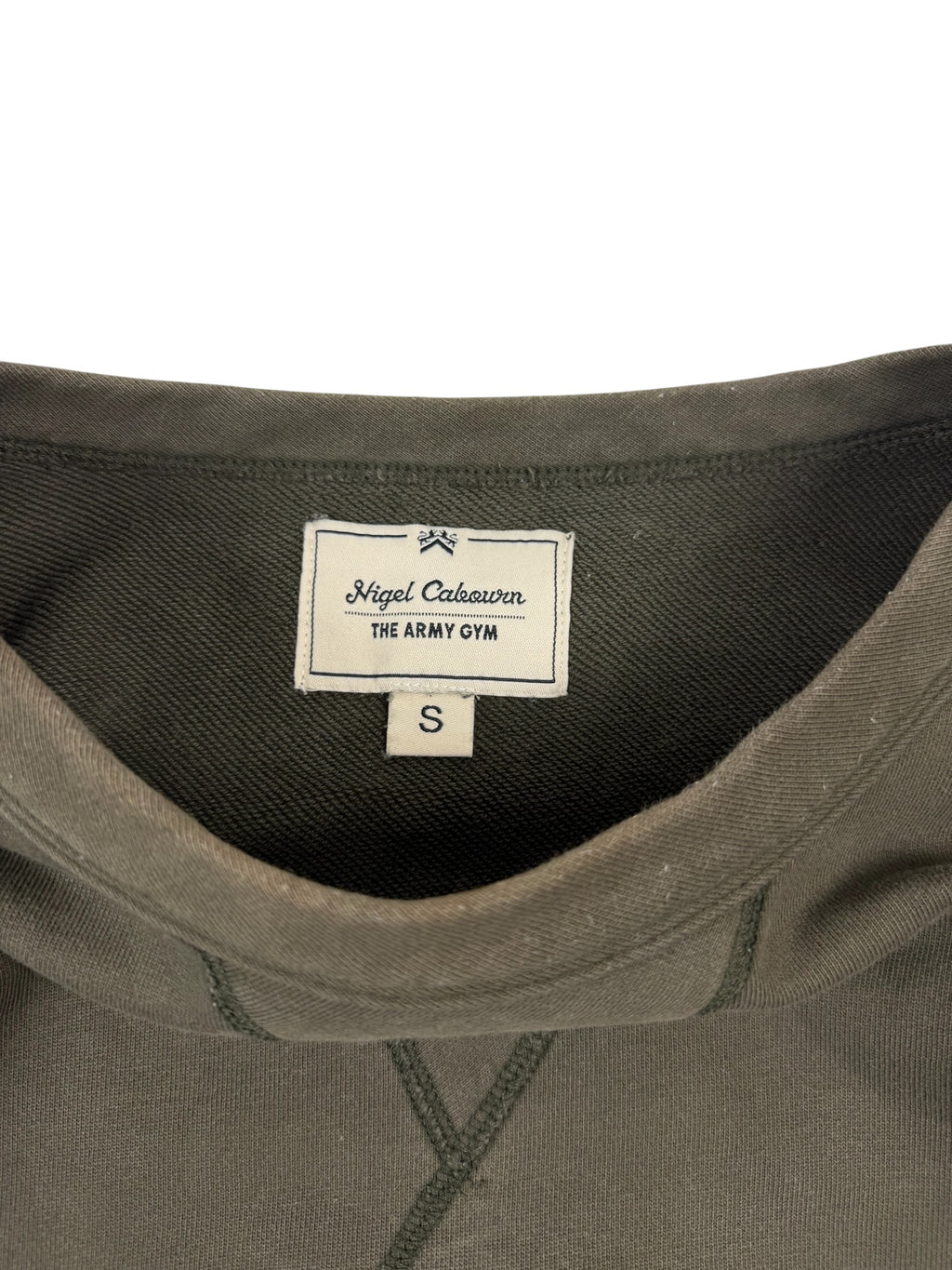 Nigel Cabourn Army Gym Embroidered Globe Sweater