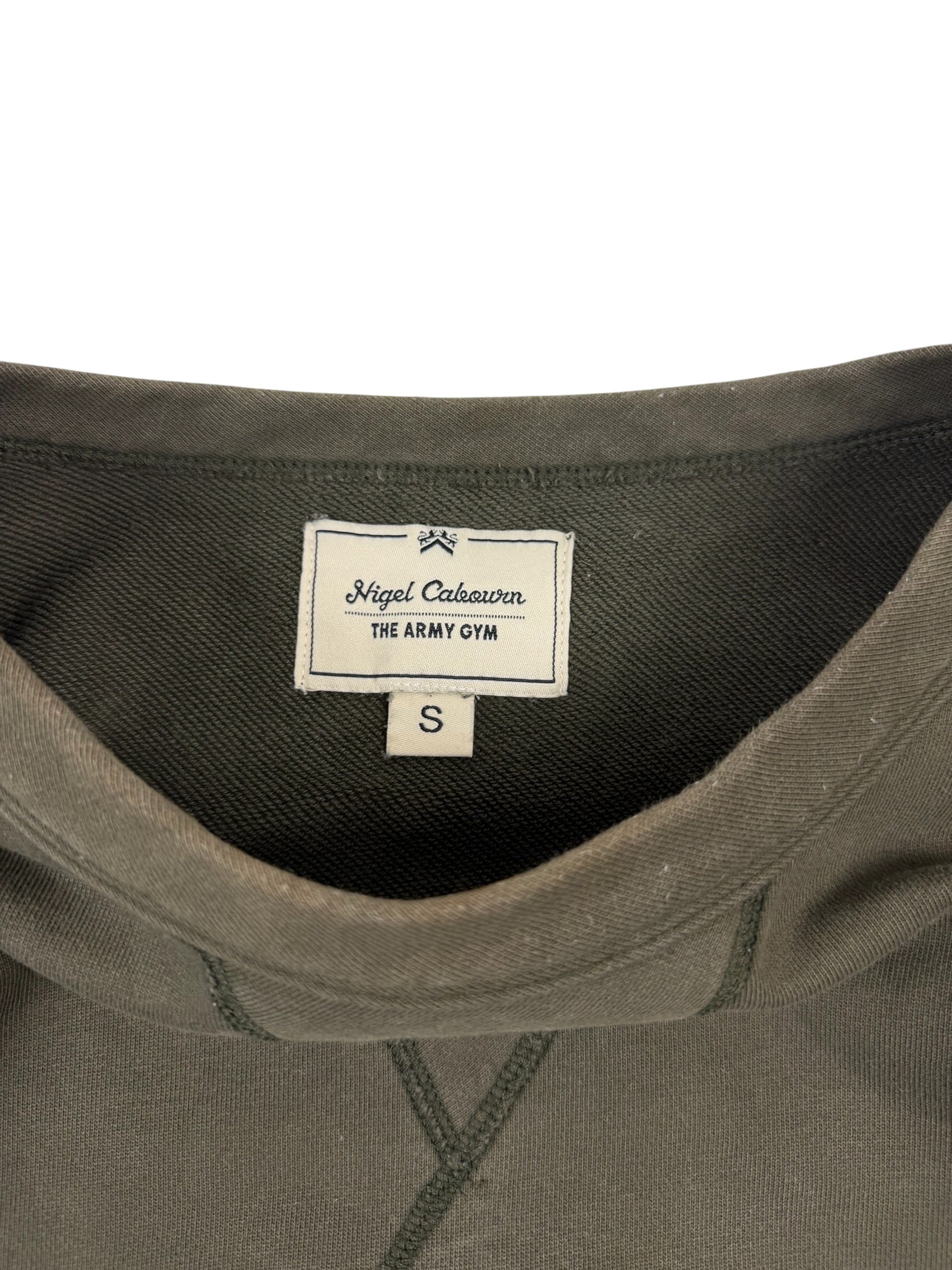 Nigel Cabourn Army Gym Embroidered Globe Sweater