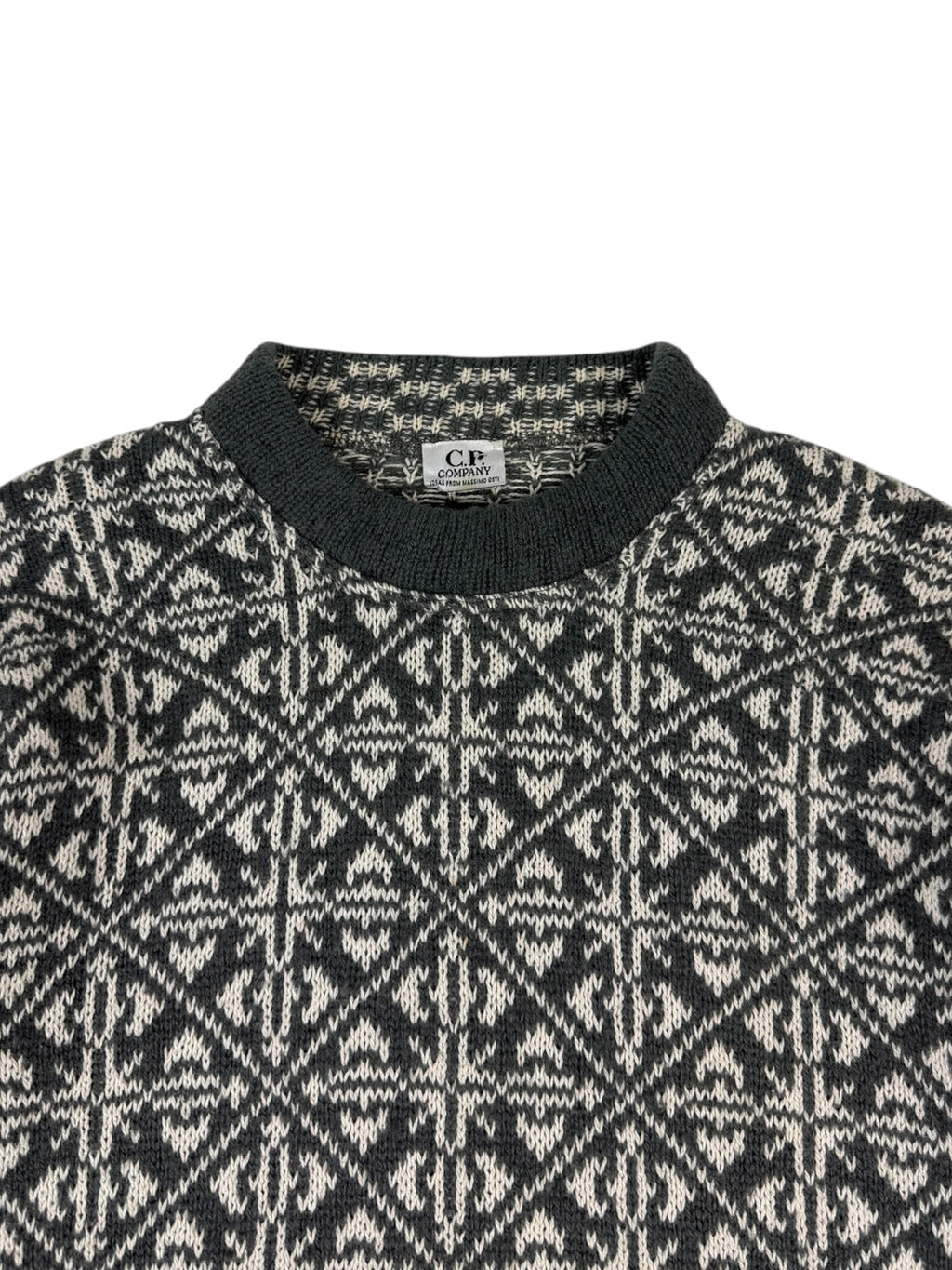 C.P. Company 1989 Jacquard Wool Knit Sweater