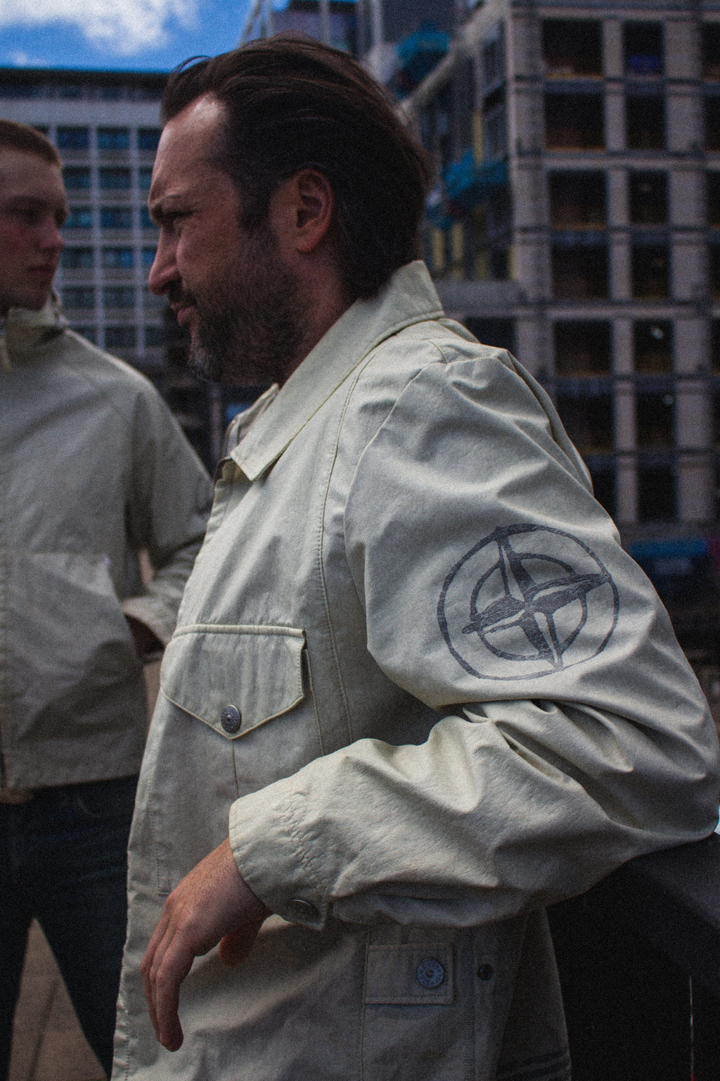 Stone Island SS2001 Laminated Webbing Spalmantura Jacket