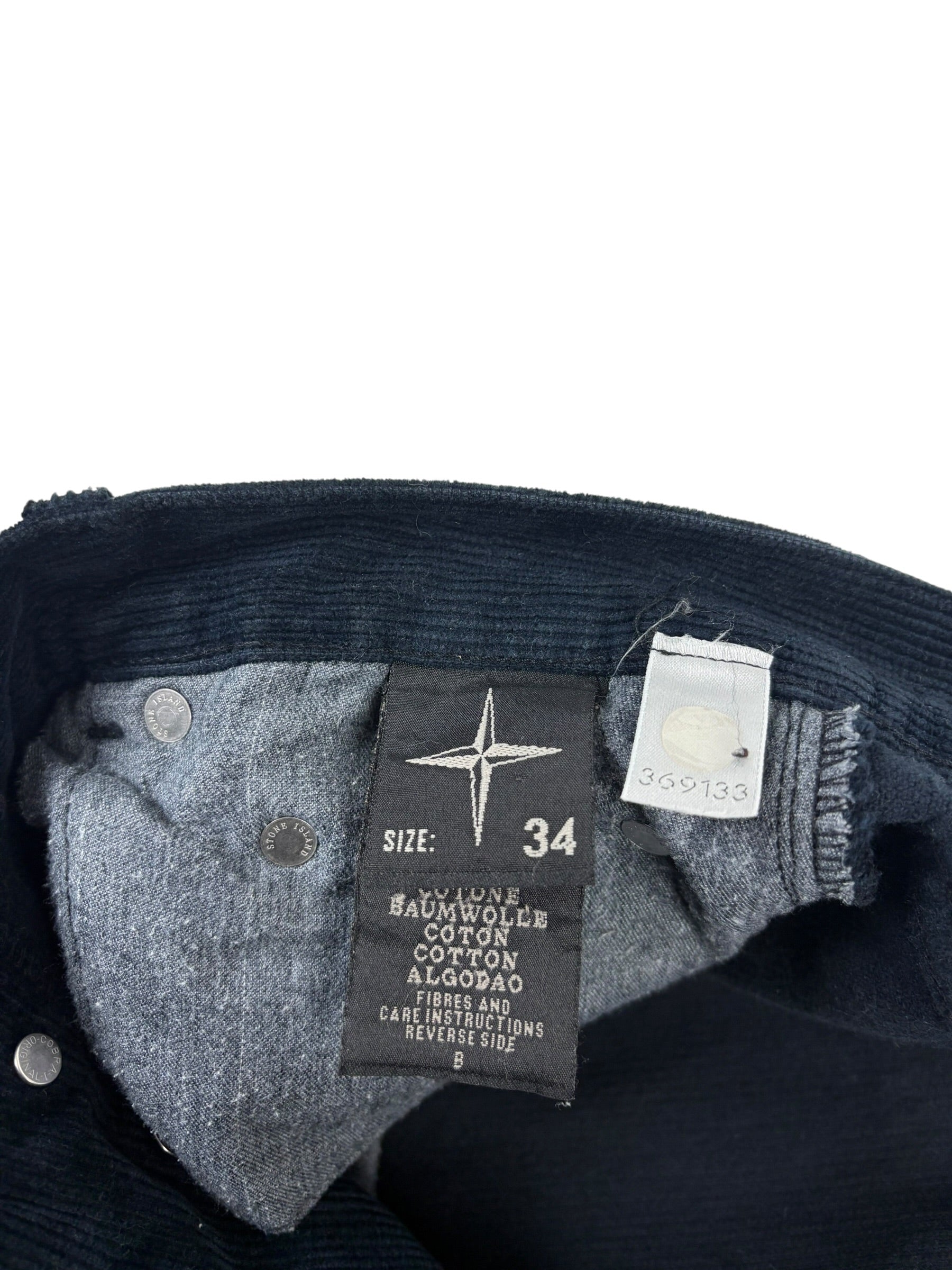 Stone Island Denims AW02 Corduroy Pants