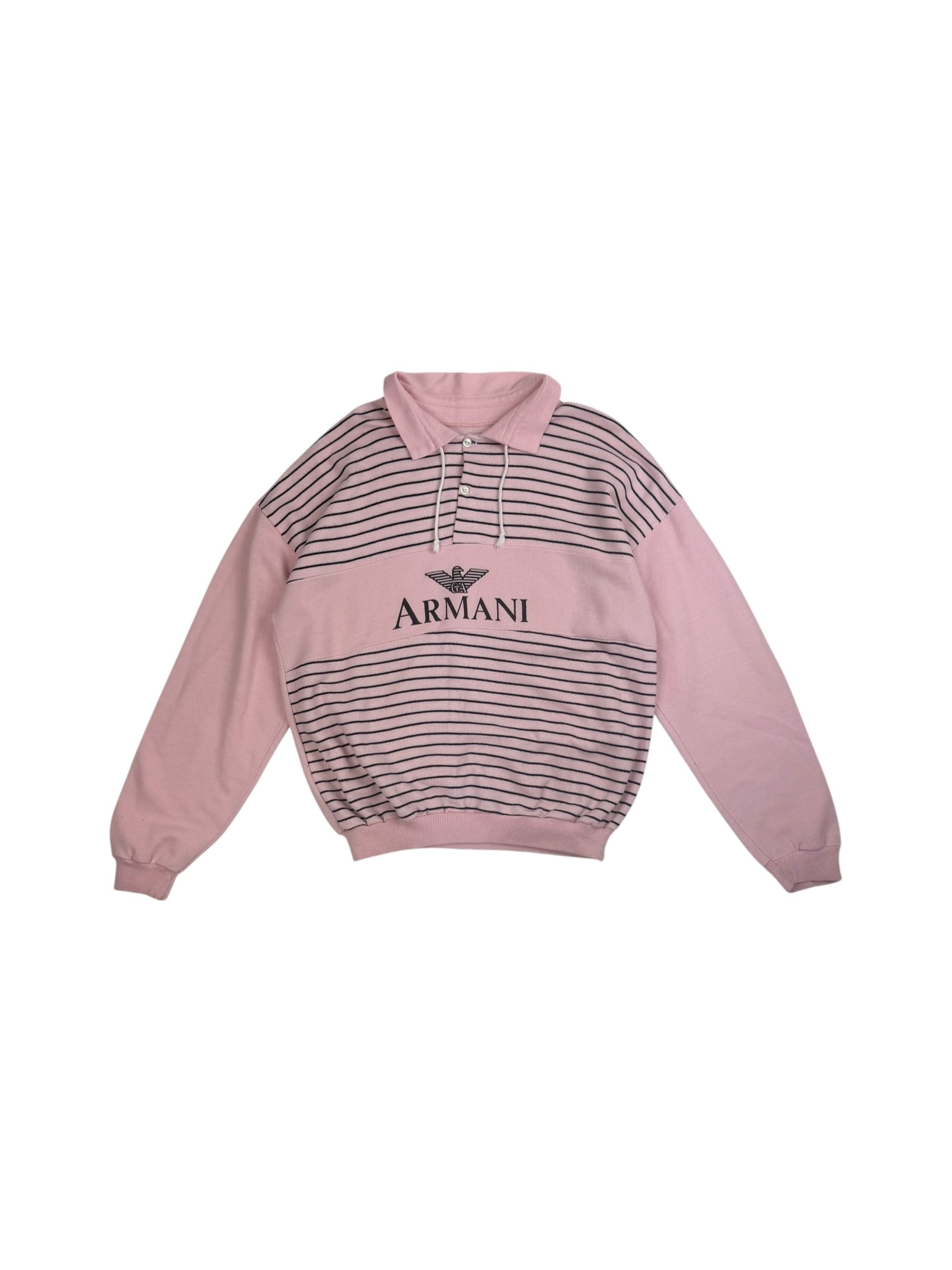 Giorgio Armani 80s Striped POH Sweatshirt