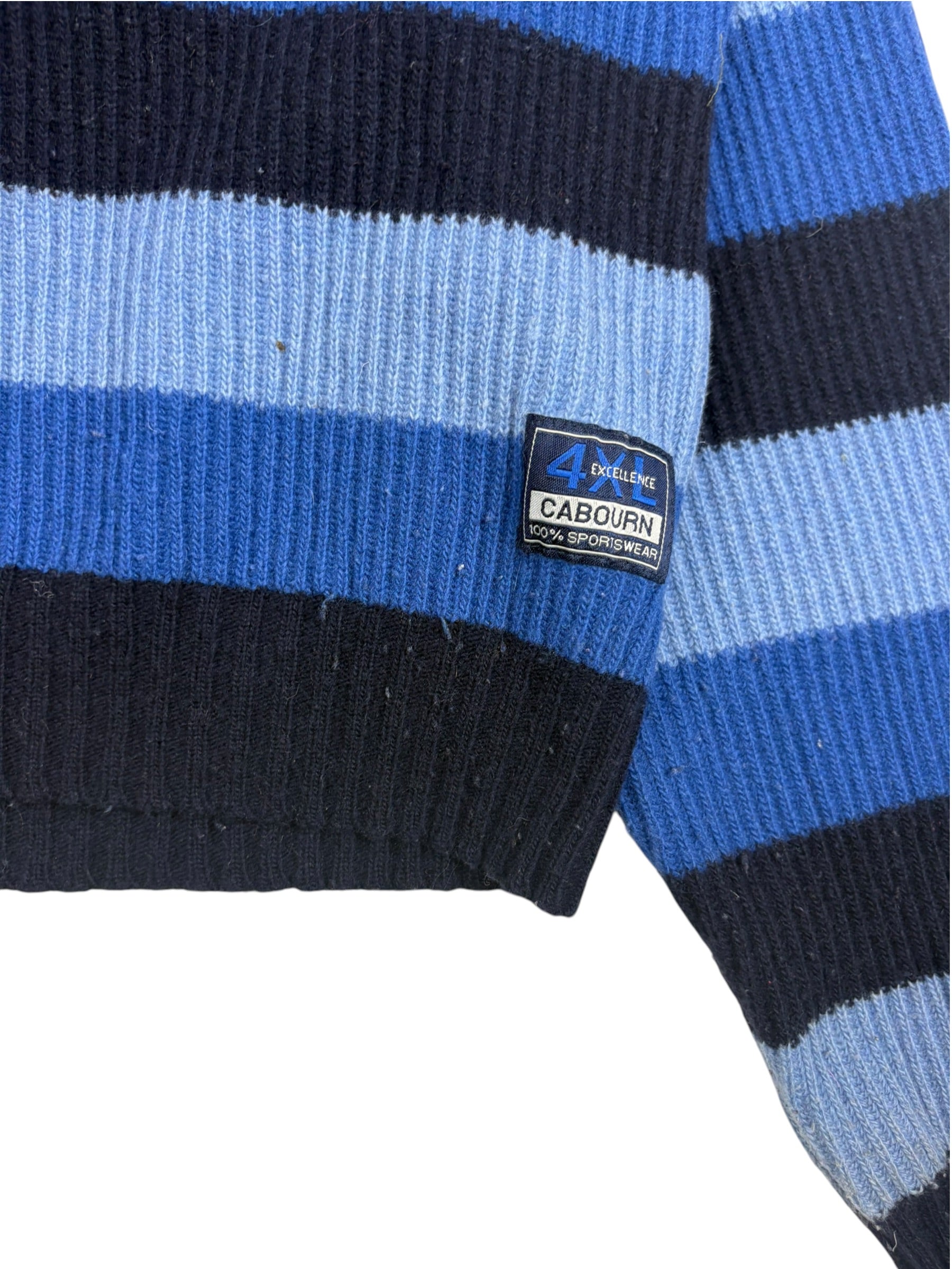 Nigel Cabourn Sportswear 90s Striped Wool Sweatshirt