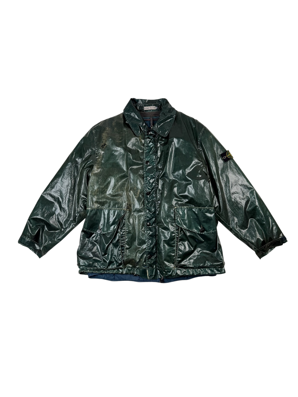 Stone Island AW92 Glazed Silk / Toffee Wrapper Jacket