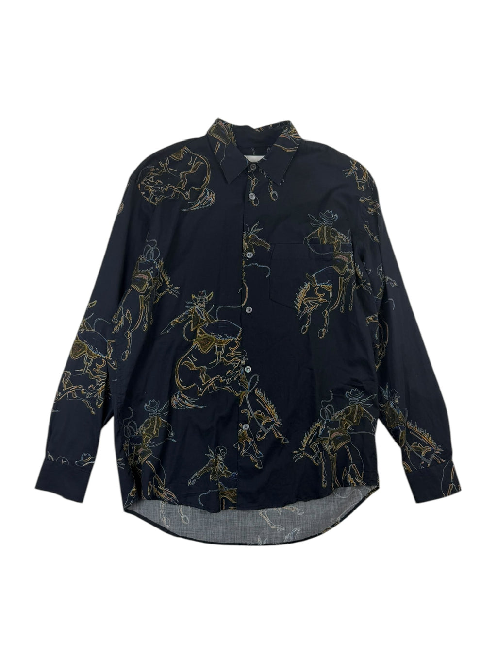 Our Legacy Initial Rodeo Black Print Shirt