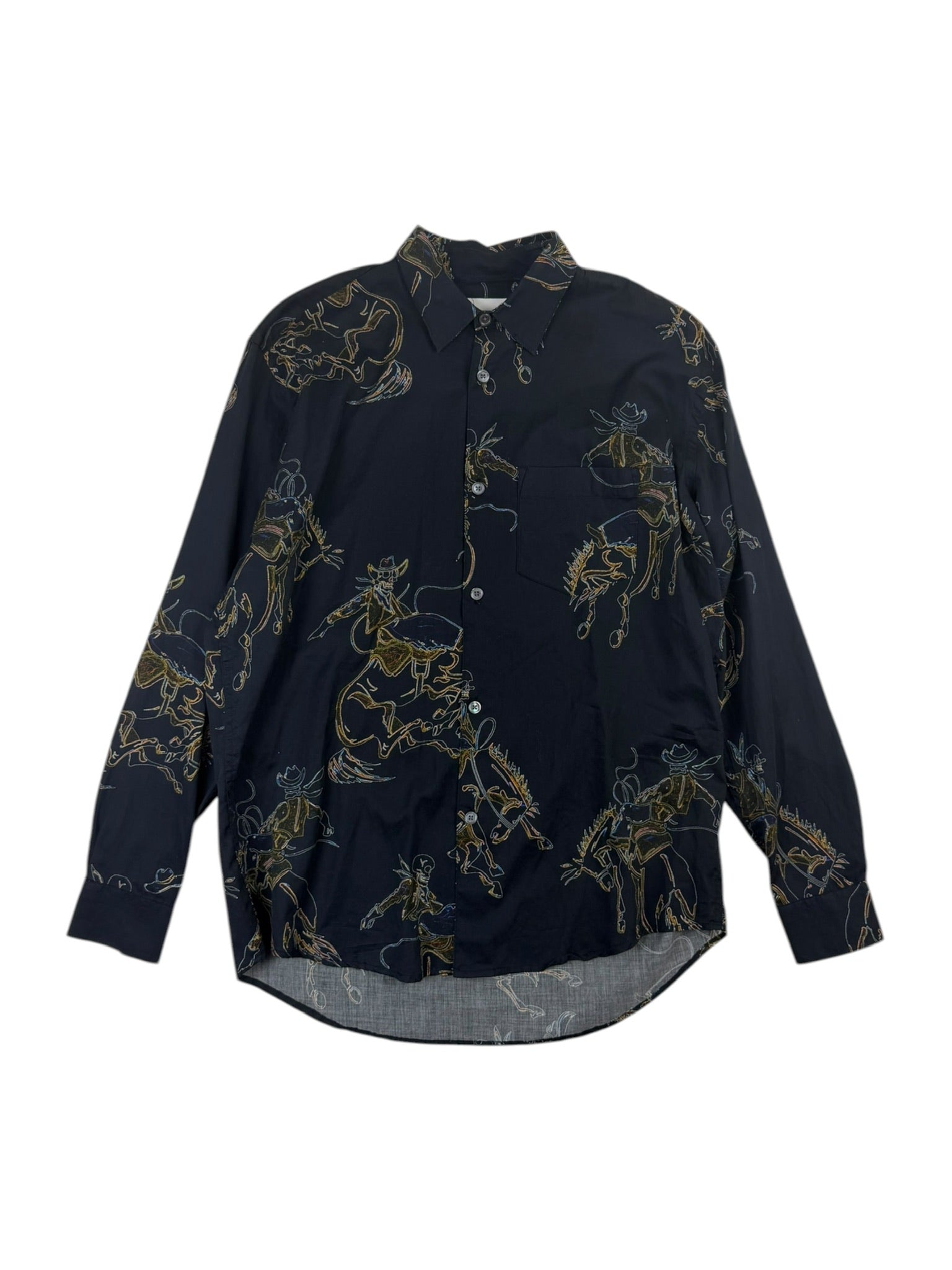 Our Legacy Initial Rodeo Black Print Shirt