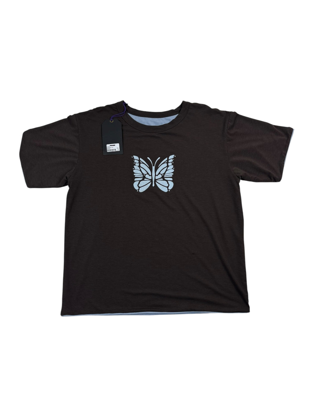 Needles Brown Butterfly Reversible T-Shirt
