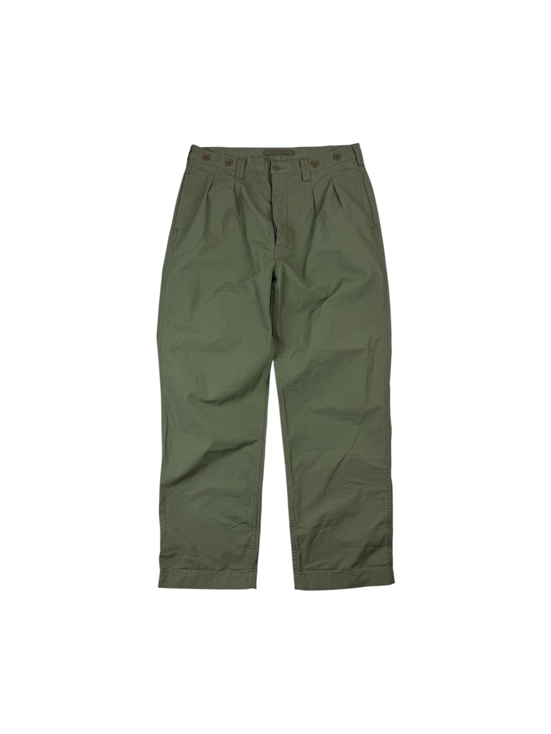 Nigel Cabourn Lybro Pleated Chino Trousers