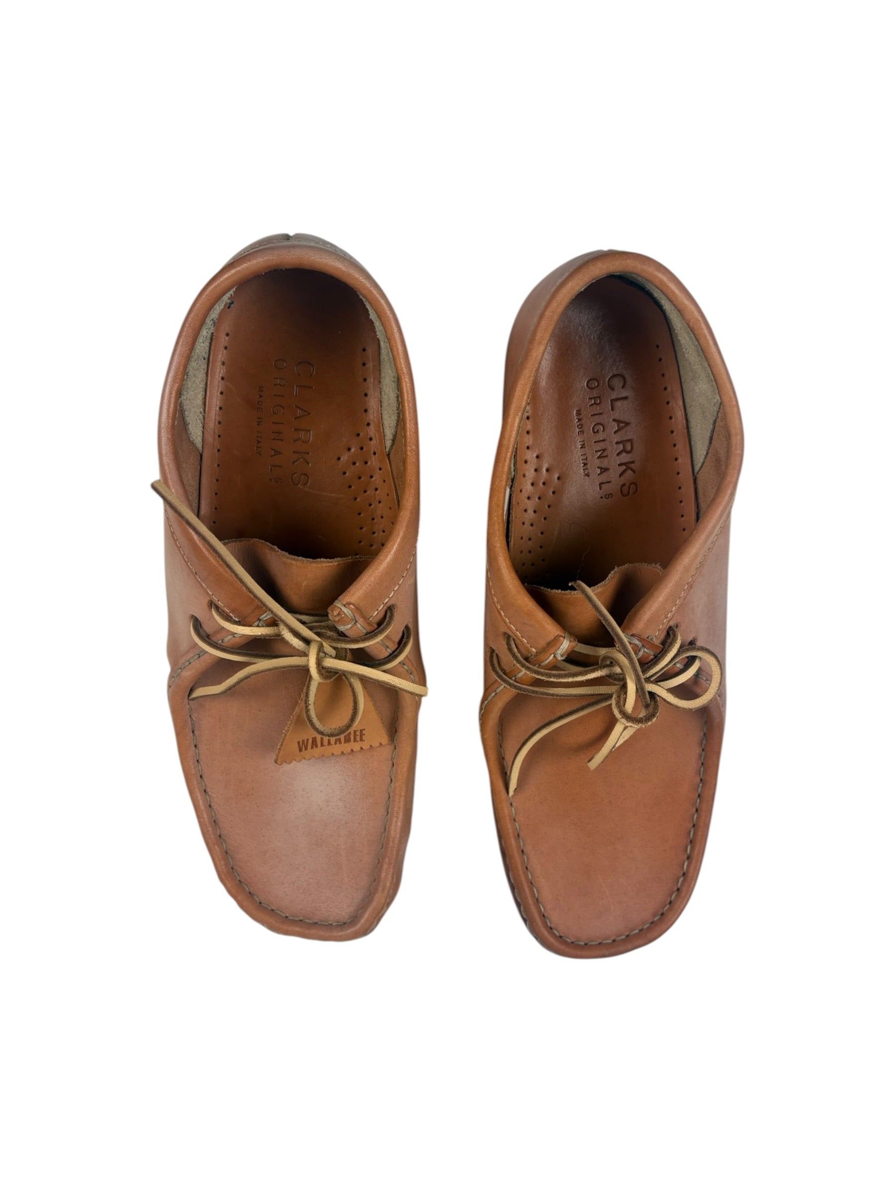Clark’s Natural Veg Leather Tan Wallabee’s